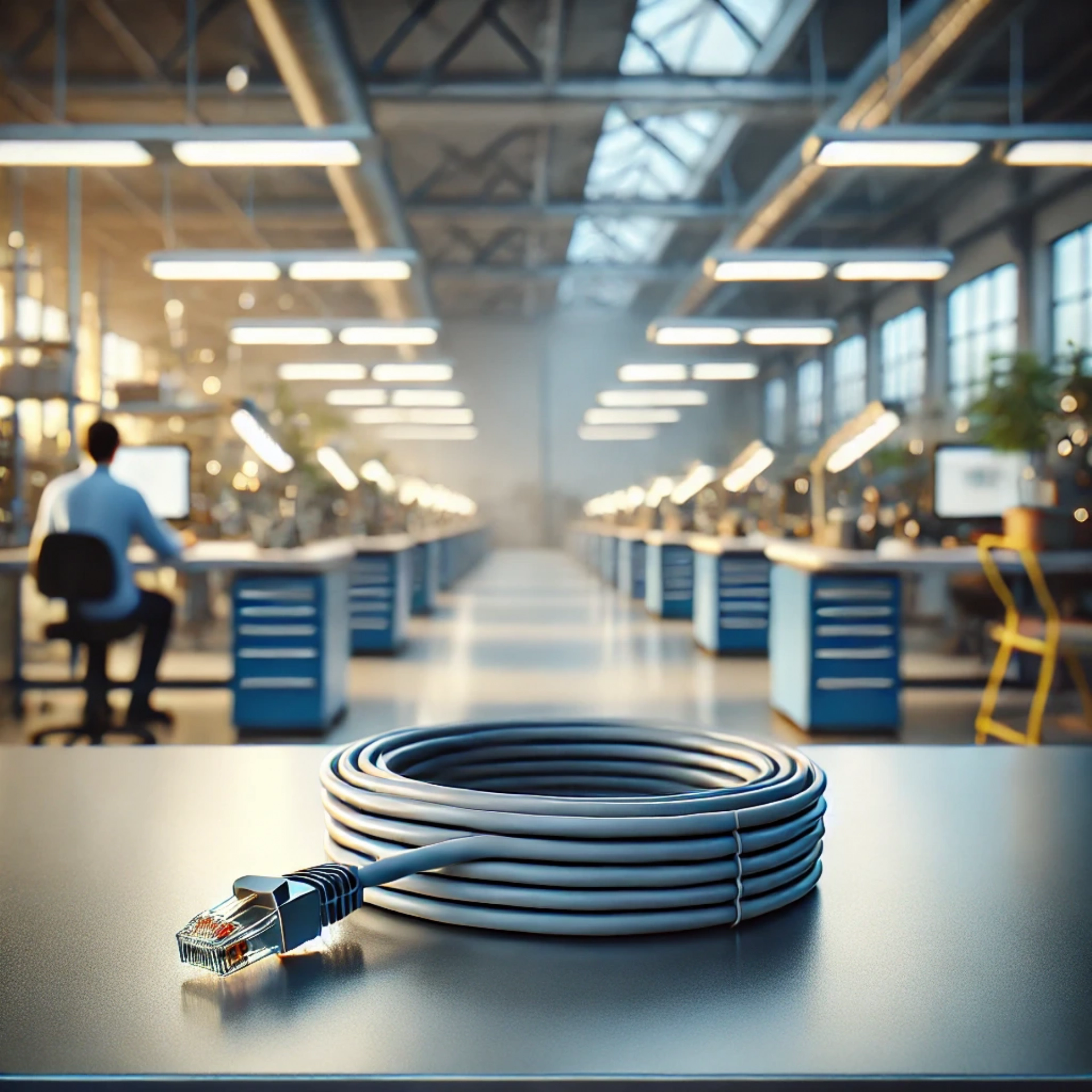 CAT6A S/FTP Patch Kablo - 10 metre, Gri