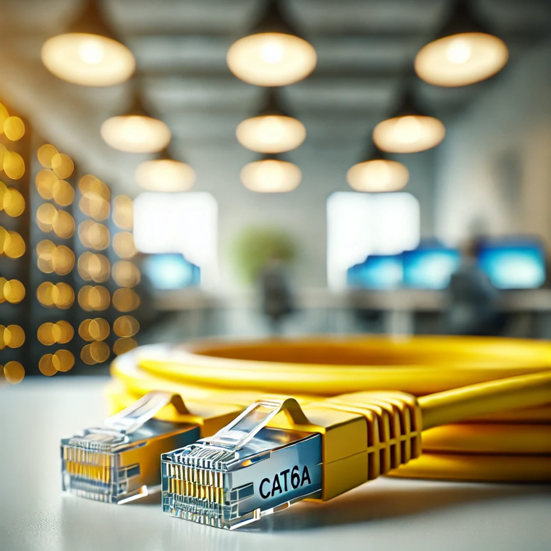 CAT6A F/FTP Patch Kablo - 10 metre, Sarı