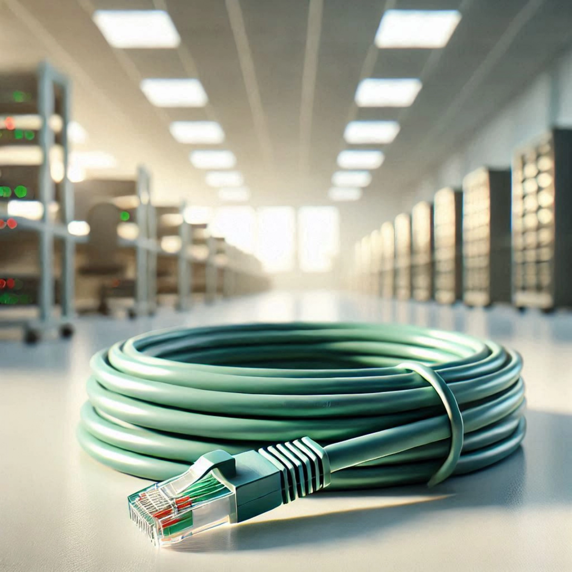 CAT6A F/UTP Patch Kablo - 10 metre, Yeşil