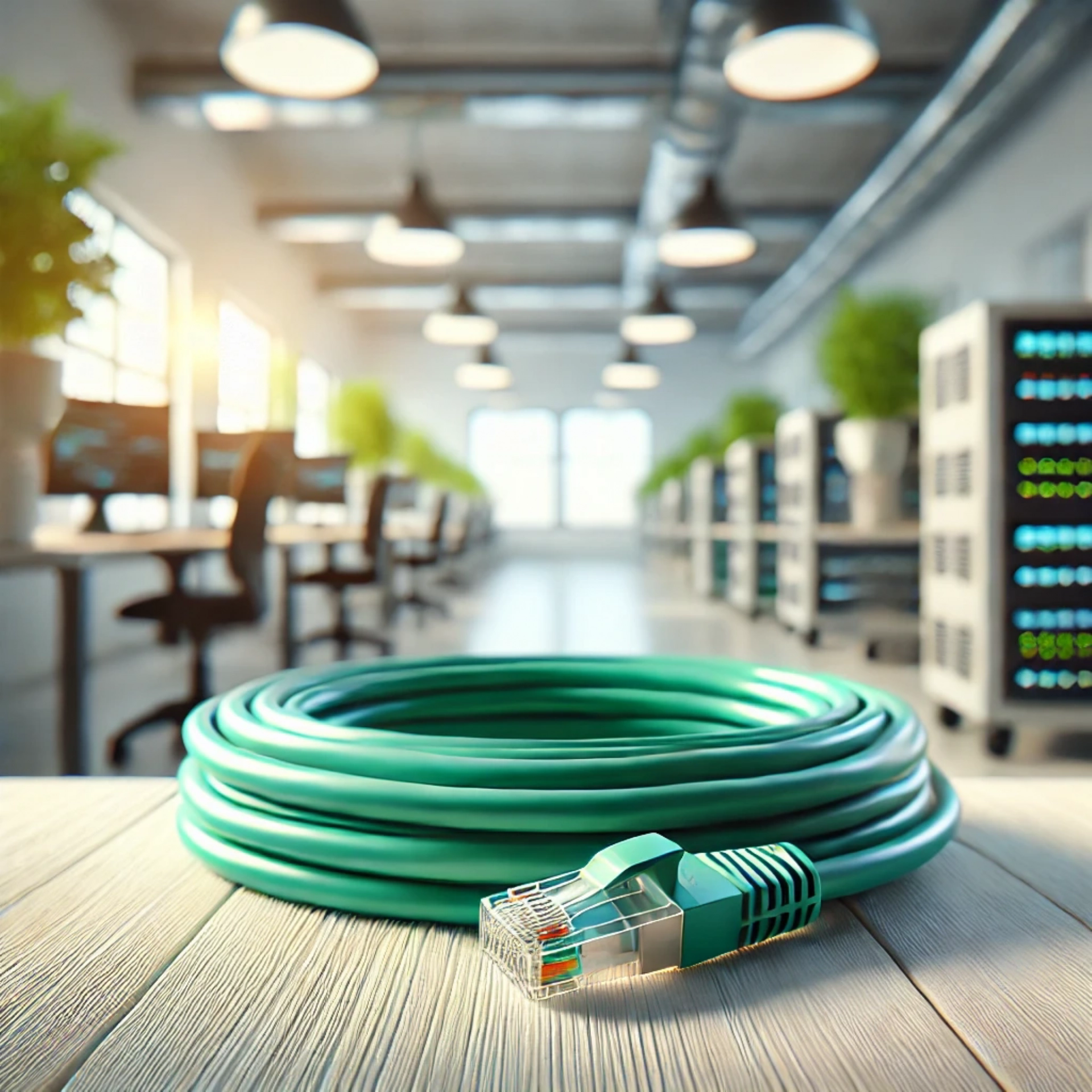 CAT6A SF/UTP Patch Kablo - 10 metre, Yeşil