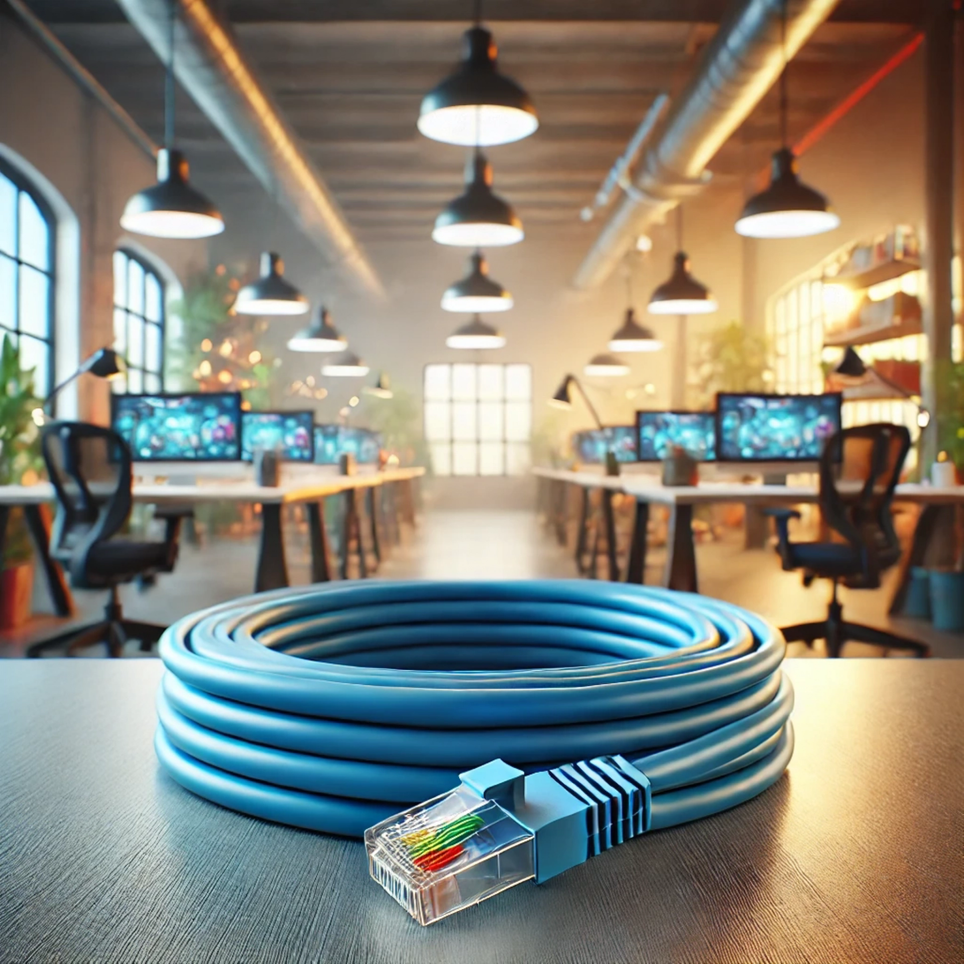 CAT6A F/FTP Patch Kablo - 15 metre, Mavi