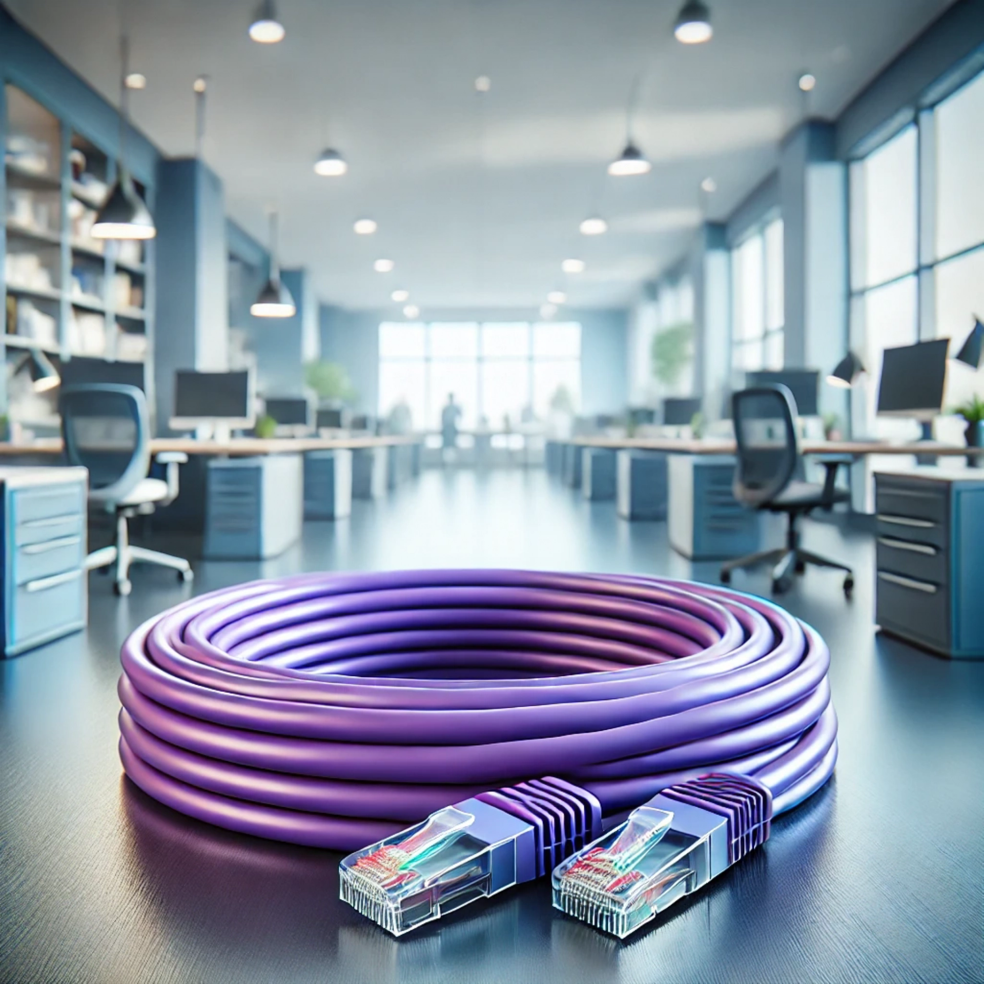 CAT6A F/FTP Patch Kablo - 15 metre, Mor