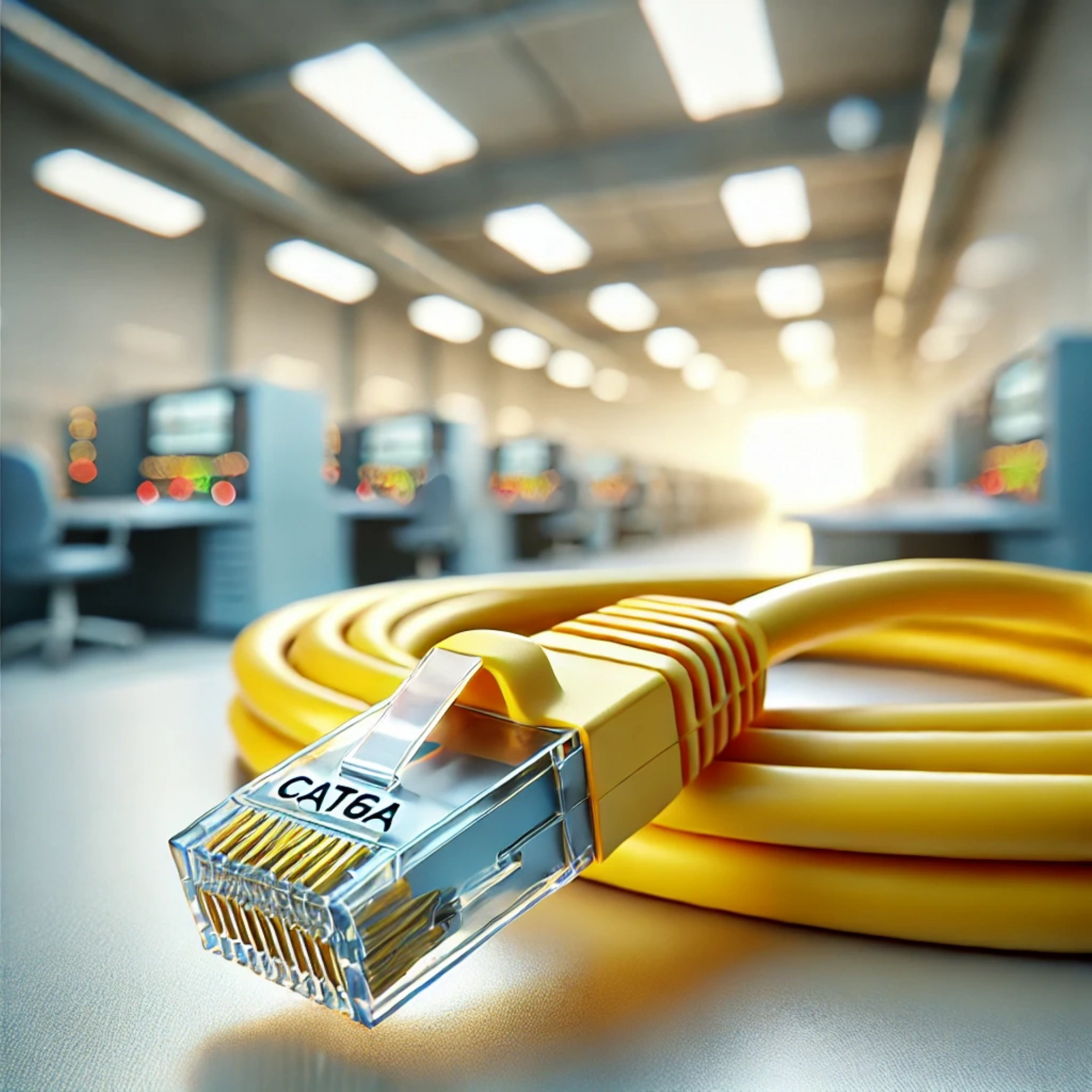 CAT6A S/FTP Patch Kablo - 15 metre, Sarı