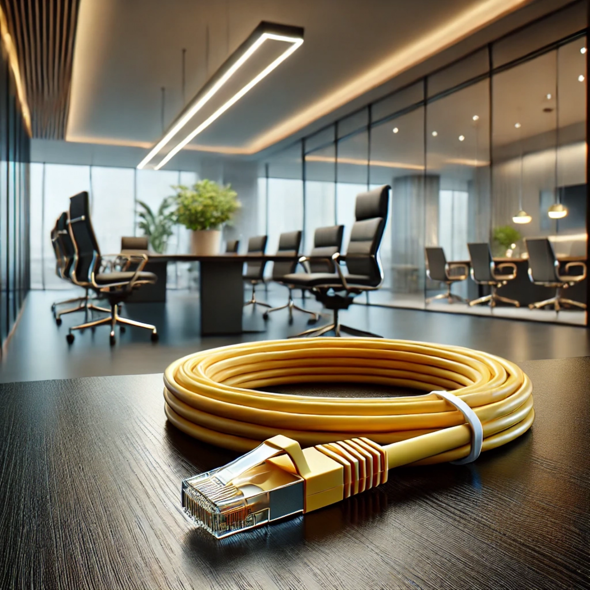 CAT6A U/UTP Patch Kablo - 15 metre, Sarı