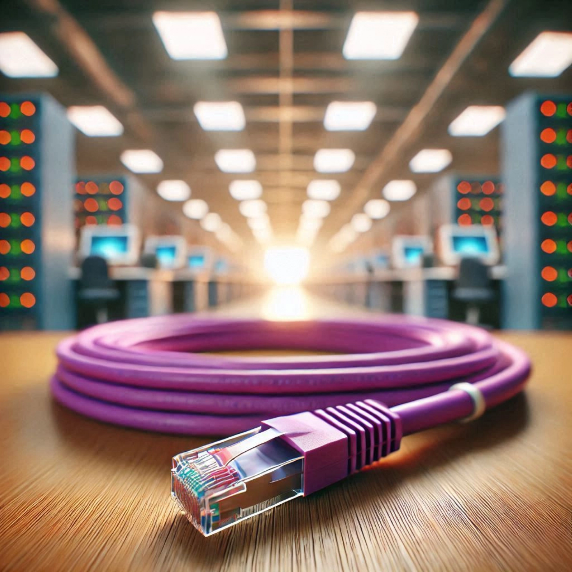 CAT6A F/UTP Patch Kablo - 1 metre, Mor