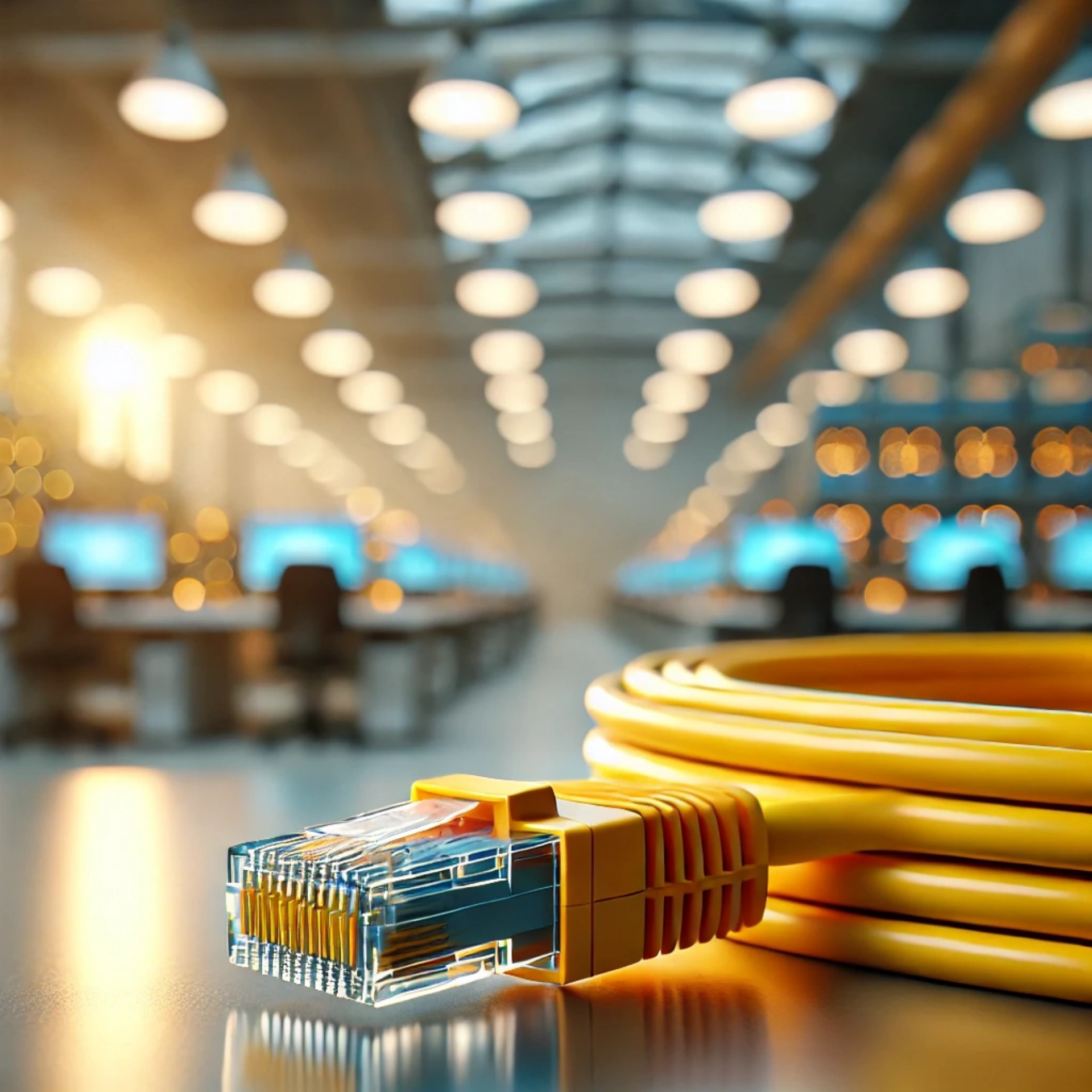 CAT6A F/FTP Patch Kablo - 1 metre, Sarı