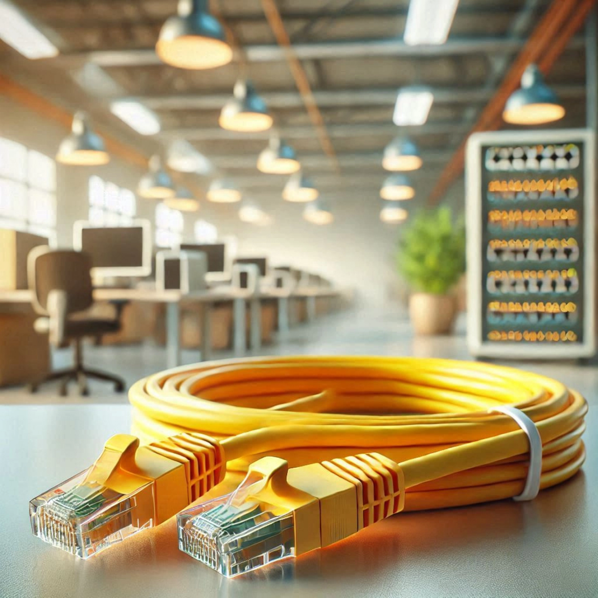 CAT6A S/UTP Patch Kablo - 1 metre, Sarı