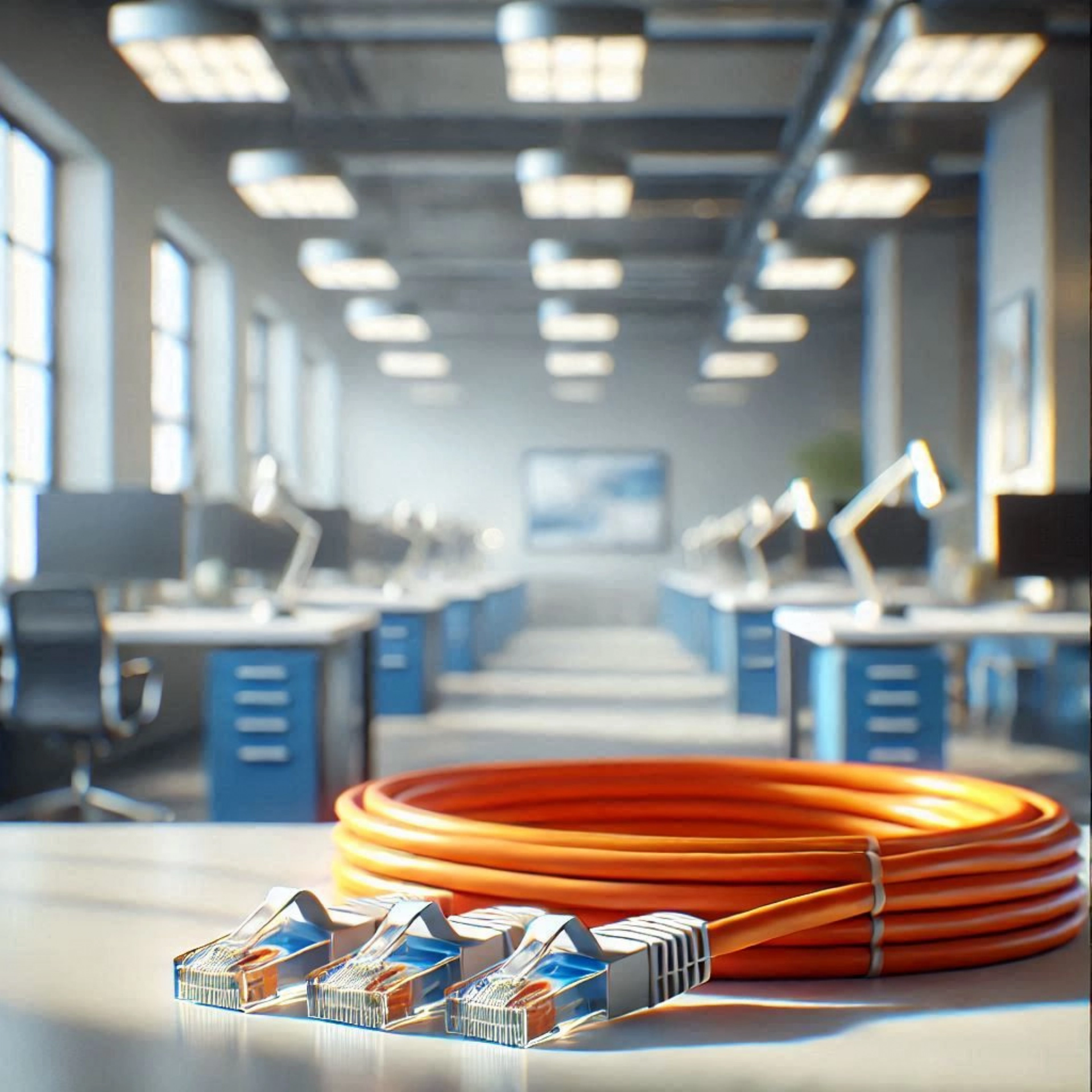 CAT6A F/UTP Patch Kablo - 1 metre, Turuncu