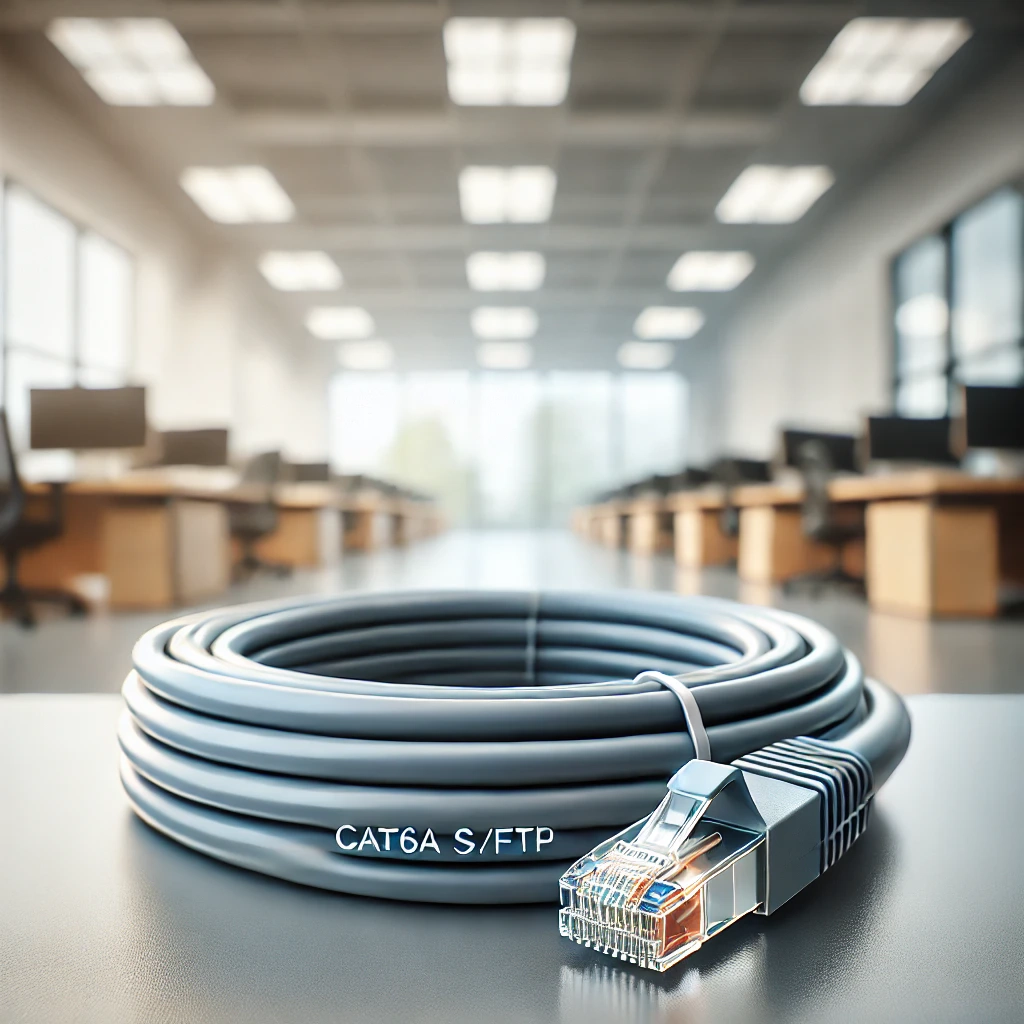 CAT6A S/FTP Patch Kablo - 20cm, Gri