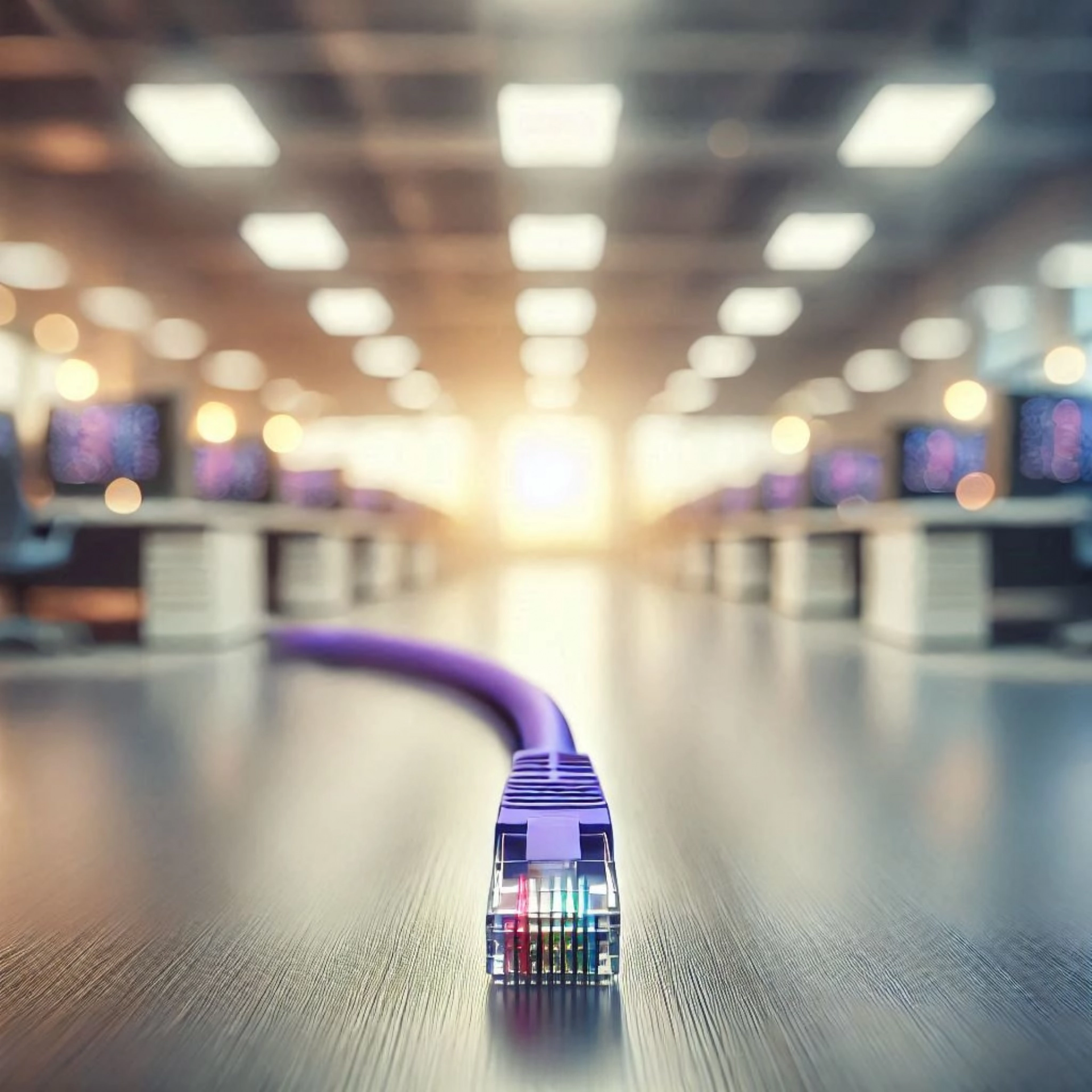 CAT6A SF/UTP Patch Kablo - 20cm, Mor