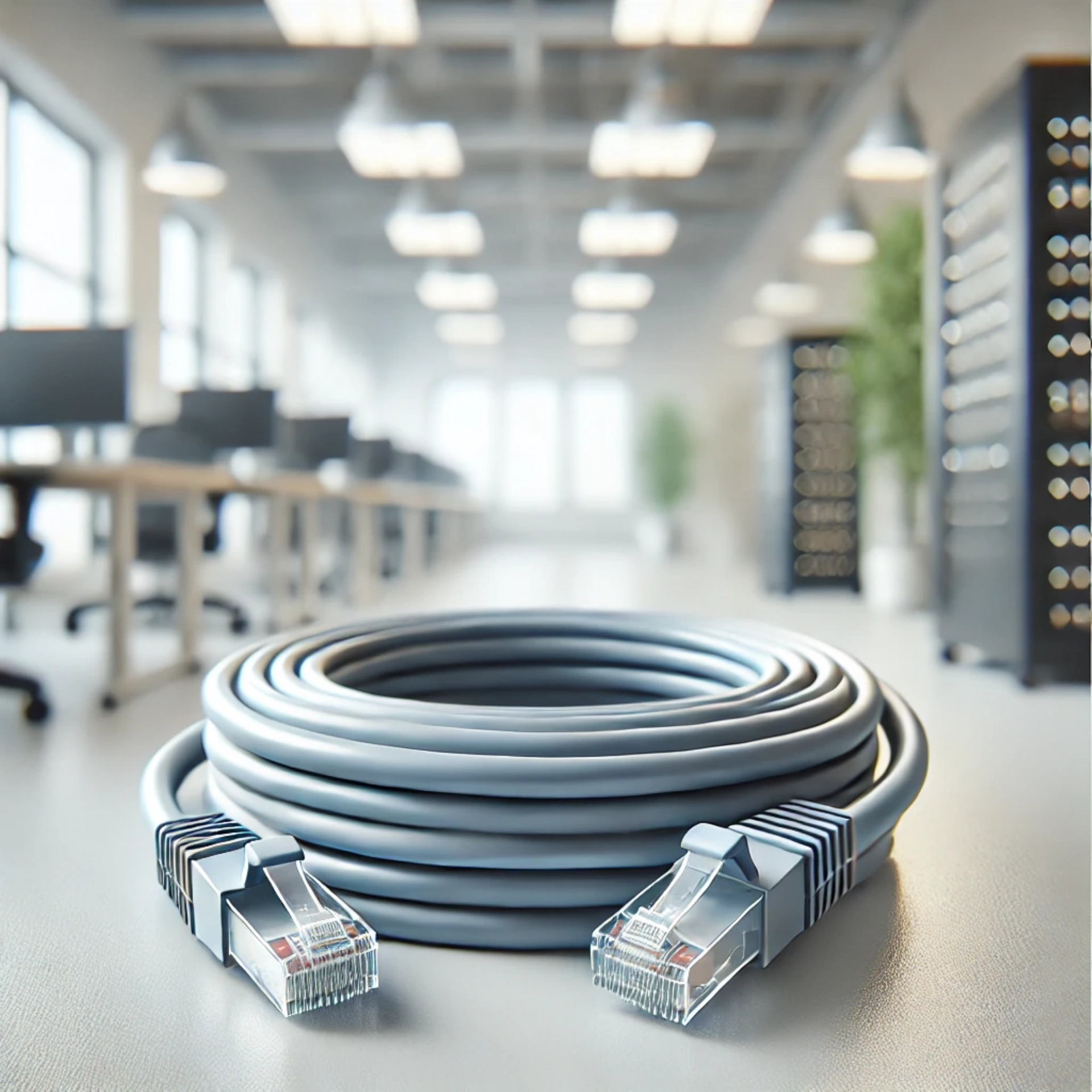 CAT6A SF/UTP Patch Kablo - 20 metre, Gri