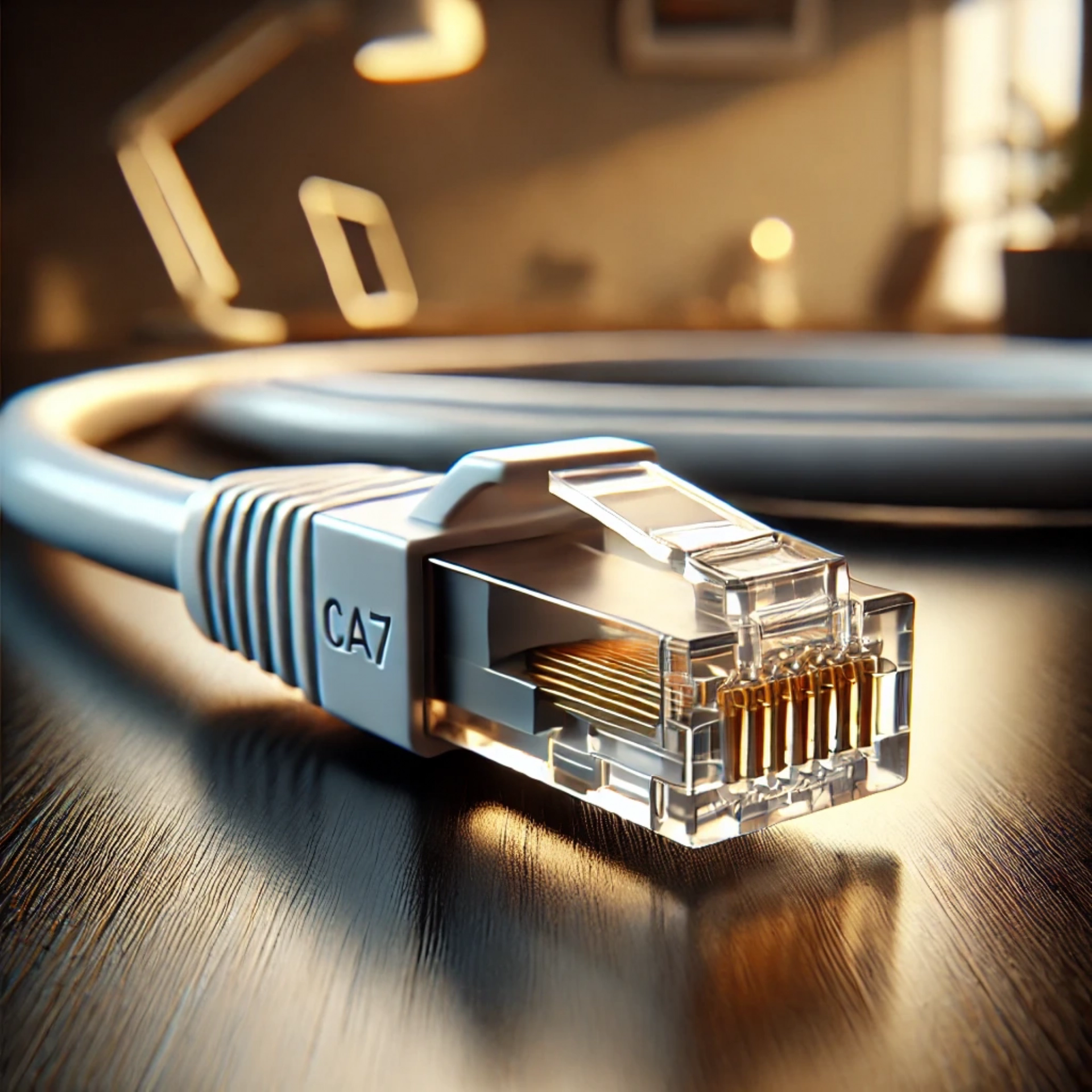 CAT7 Patch Kablo - 25cm, Beyaz