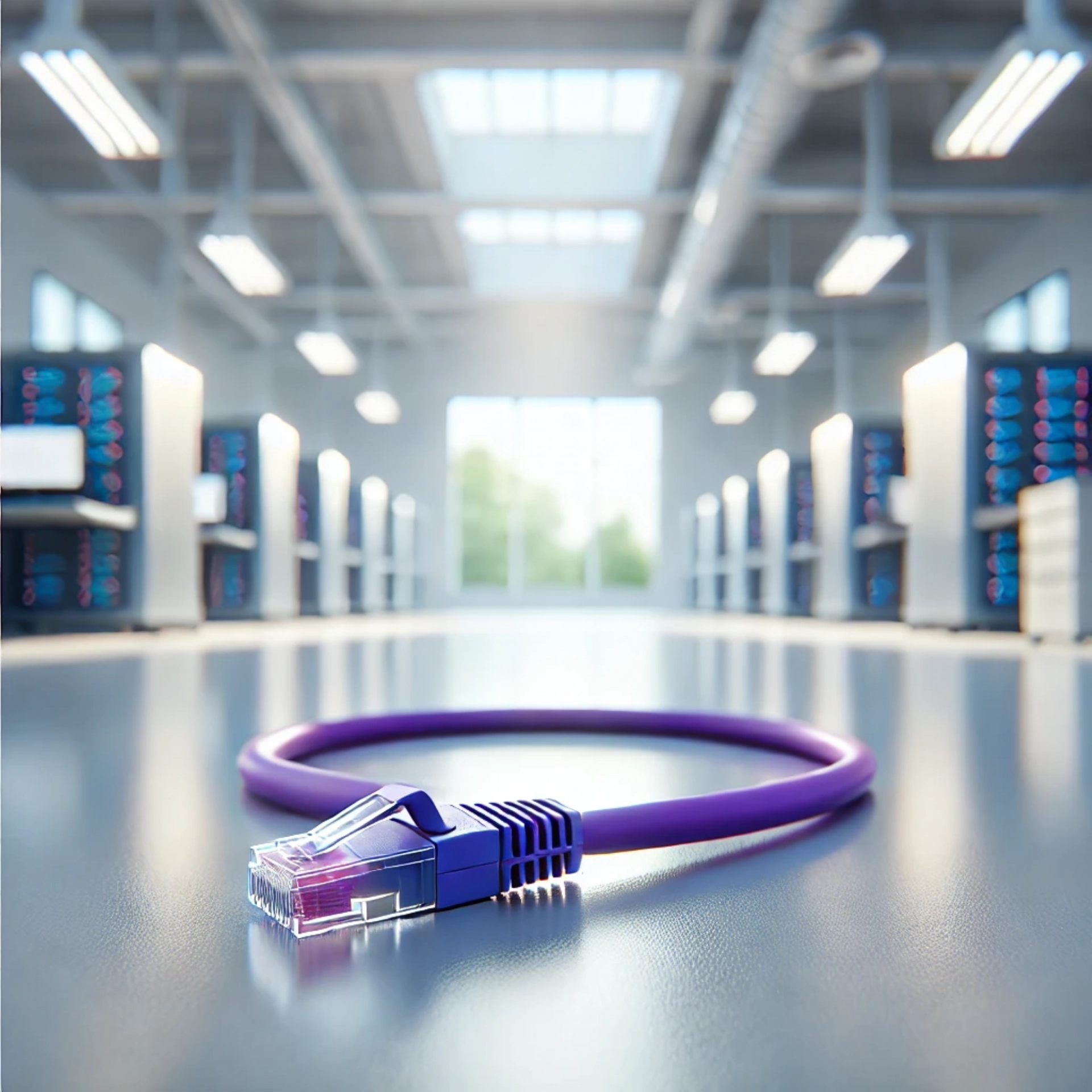 CAT6A SF/UTP Patch Kablo - 25cm, Mor