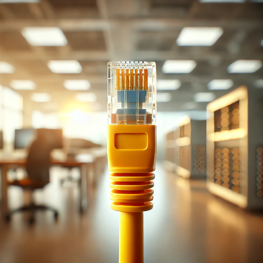 CAT6 Patch Kablo, 25cm, Sarı