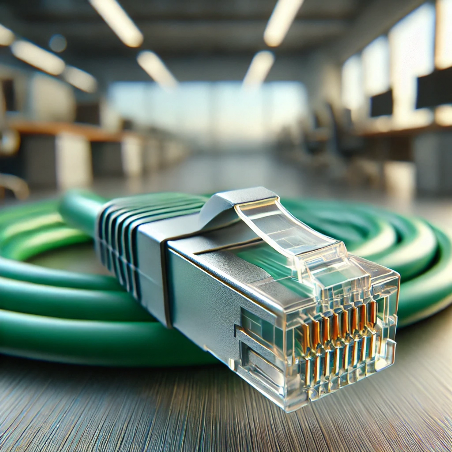 CAT7 Patch Kablo - 25cm, Yeşil