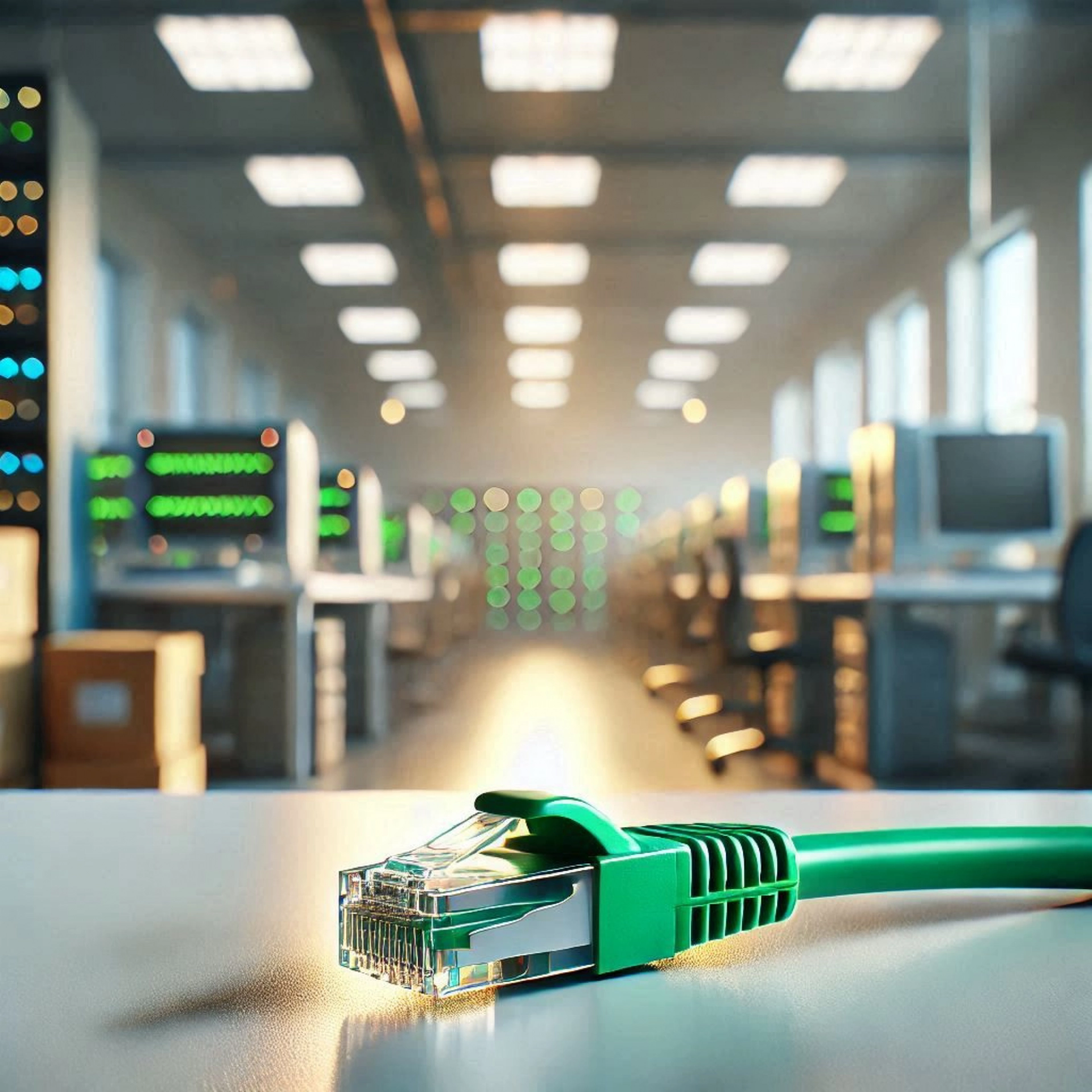 CAT6A S/UTP Patch Kablo - 25cm, Yeşil