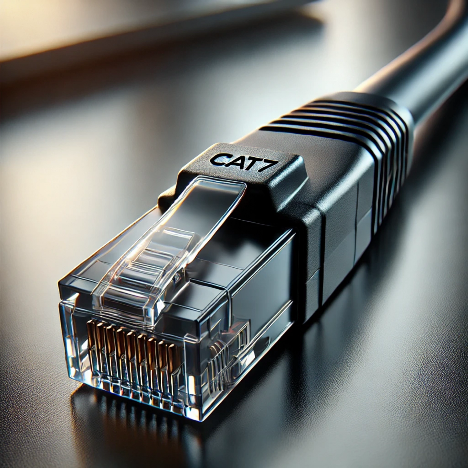 CAT7 Patch Kablo - 2 metre, Siyah