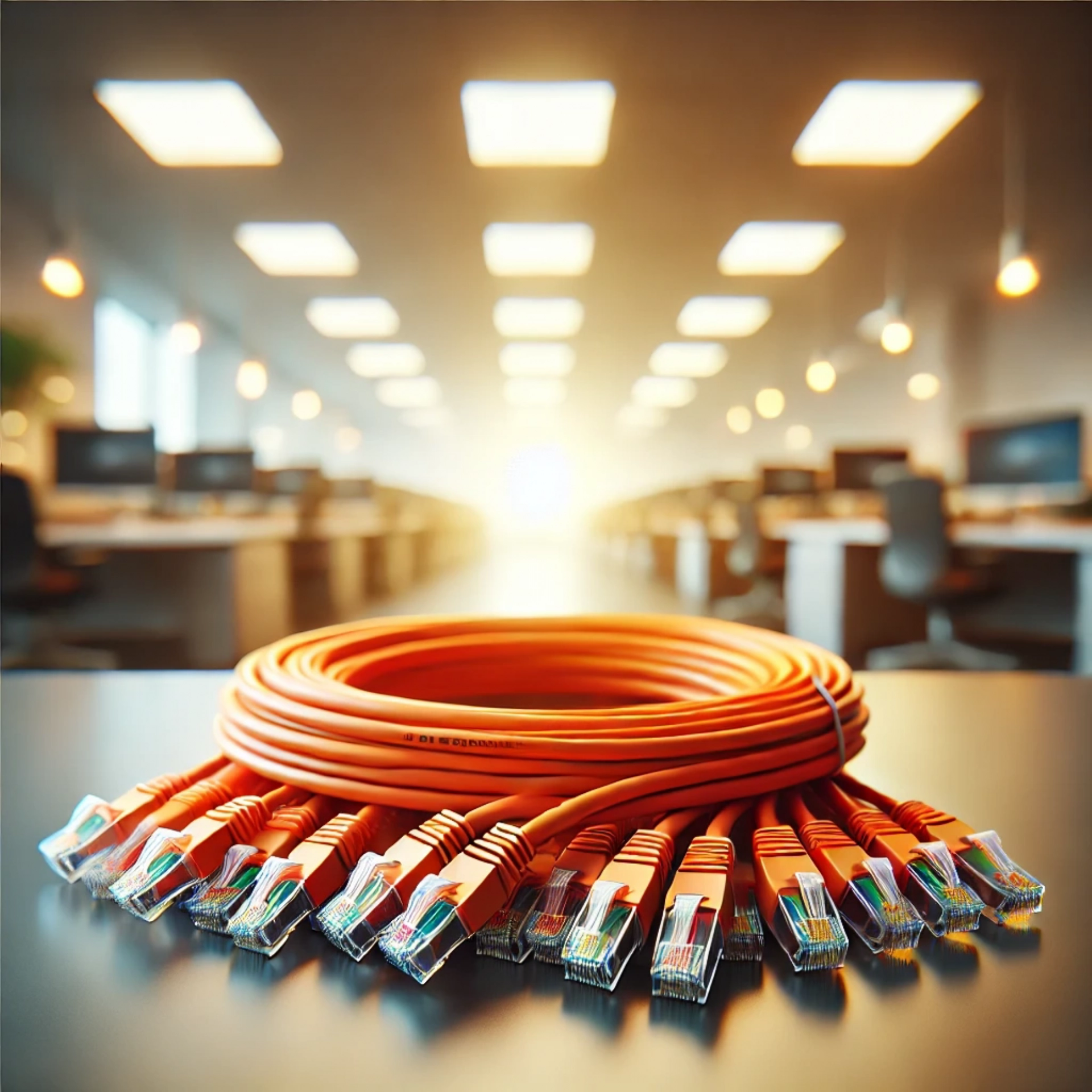 CAT6A F/FTP Patch Kablo - 2 metre, Turuncu