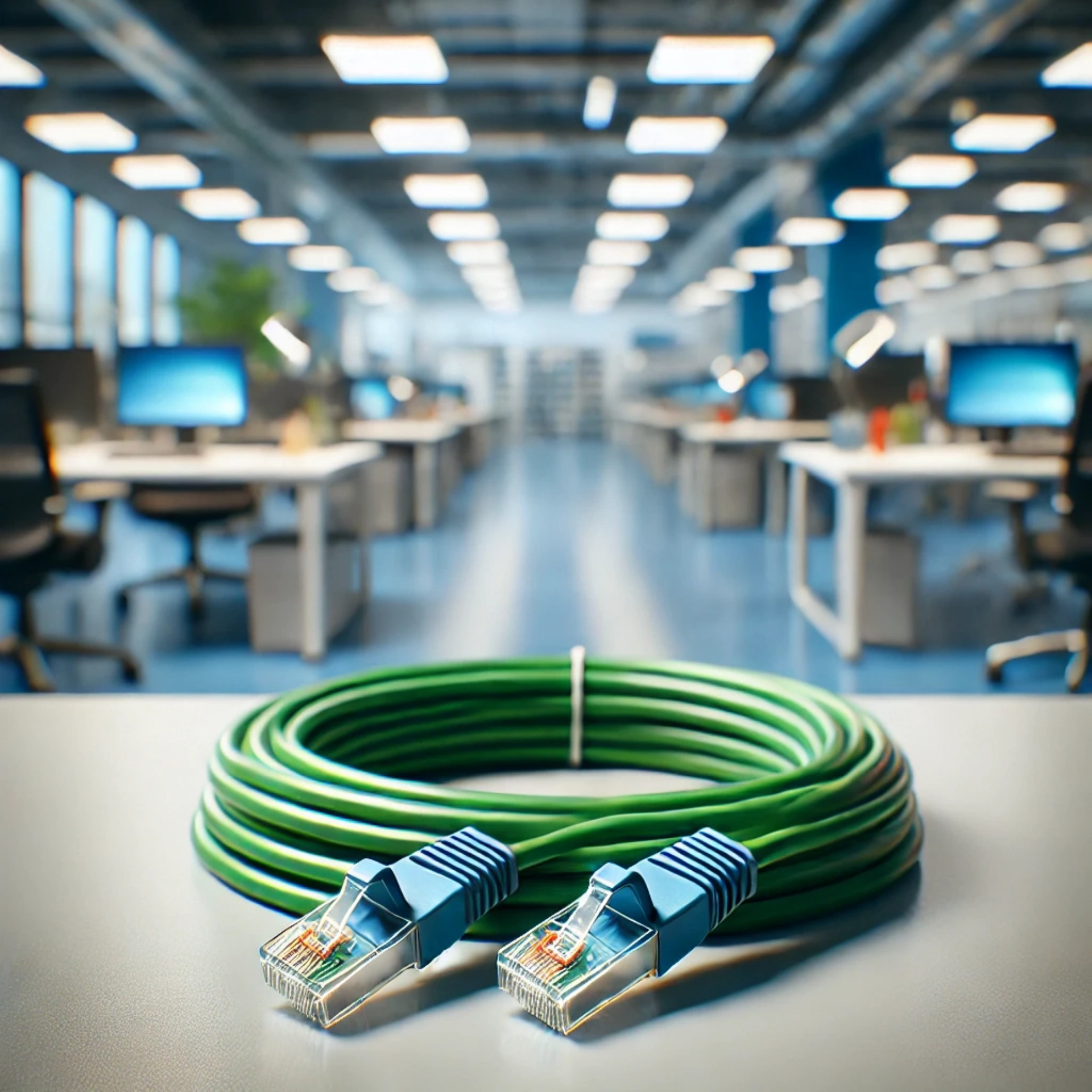 CAT6A S/UTP Patch Kablo - 2 metre, Yeşil