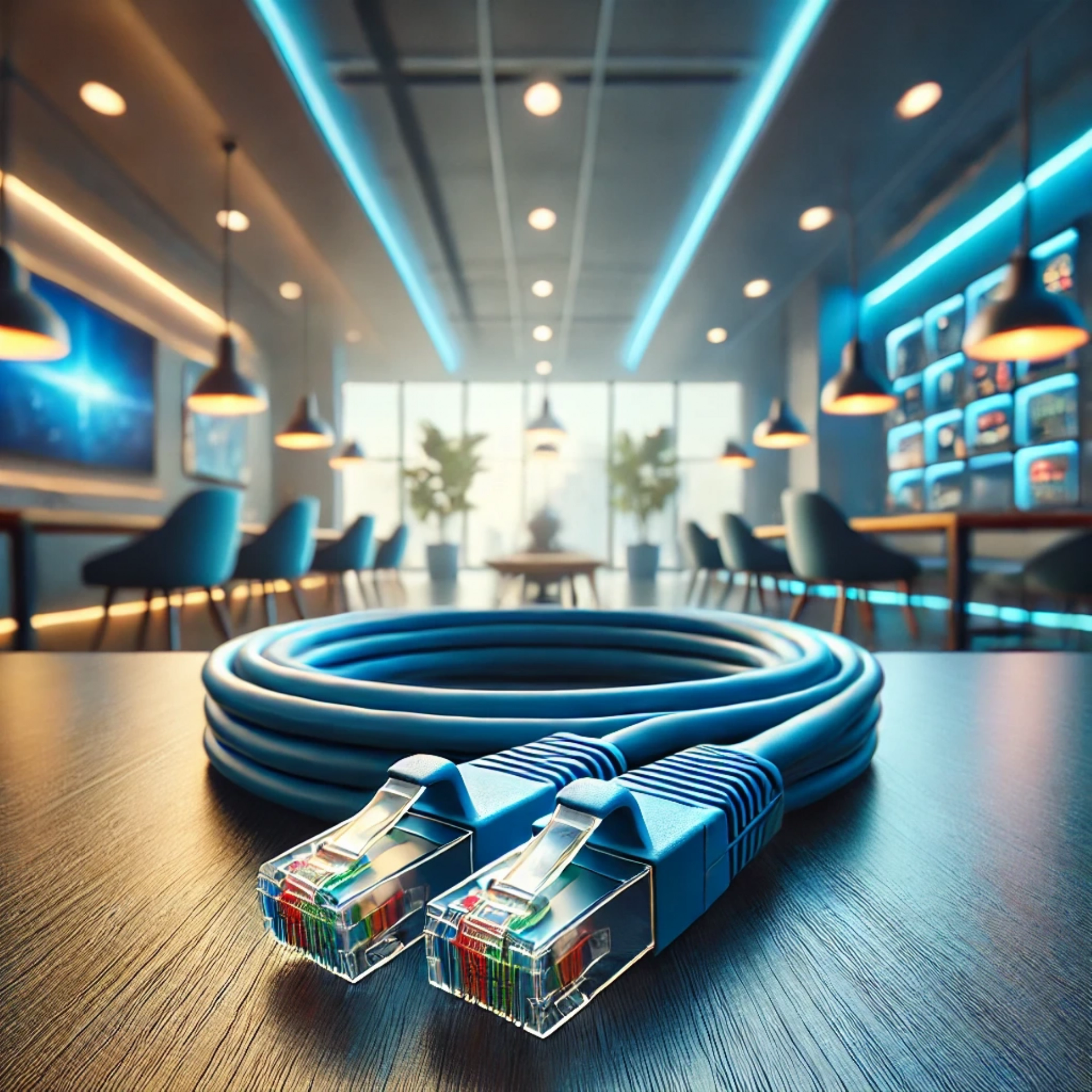 CAT6A F/FTP Patch Kablo - 30cm, Mavi