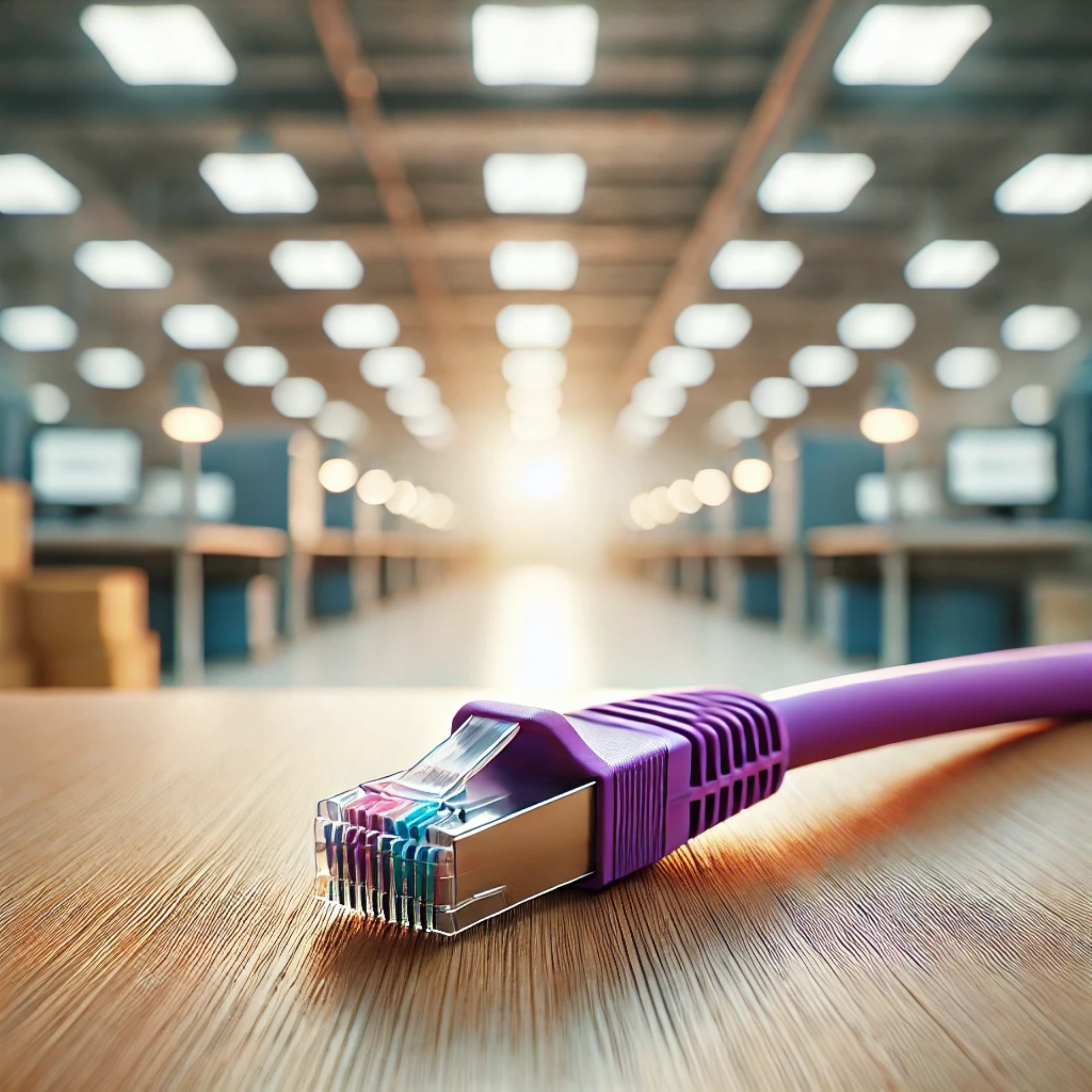 CAT6A S/FTP Patch Kablo - 30cm, Mor