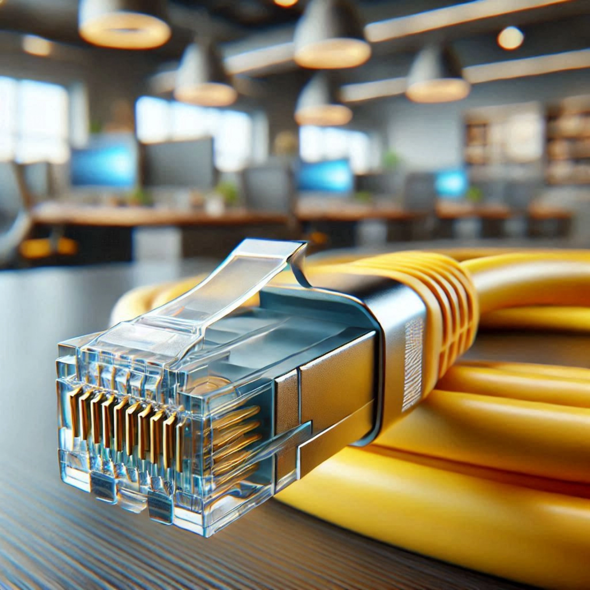 CAT7 Patch Kablo - 30cm, Sarı