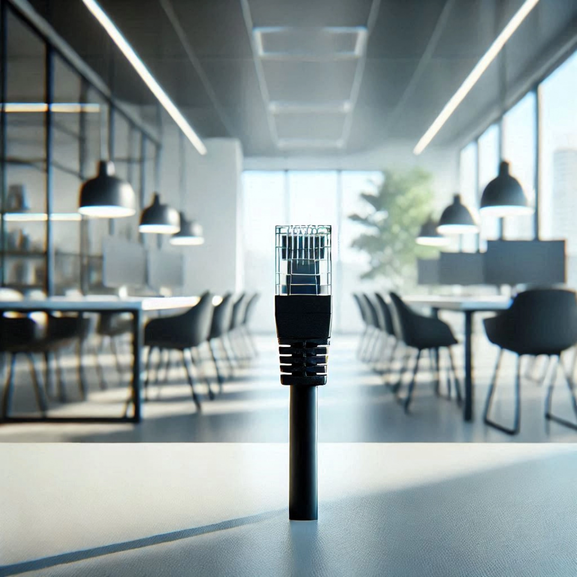 CAT6A U/UTP Patch Kablo - 30cm, Siyah