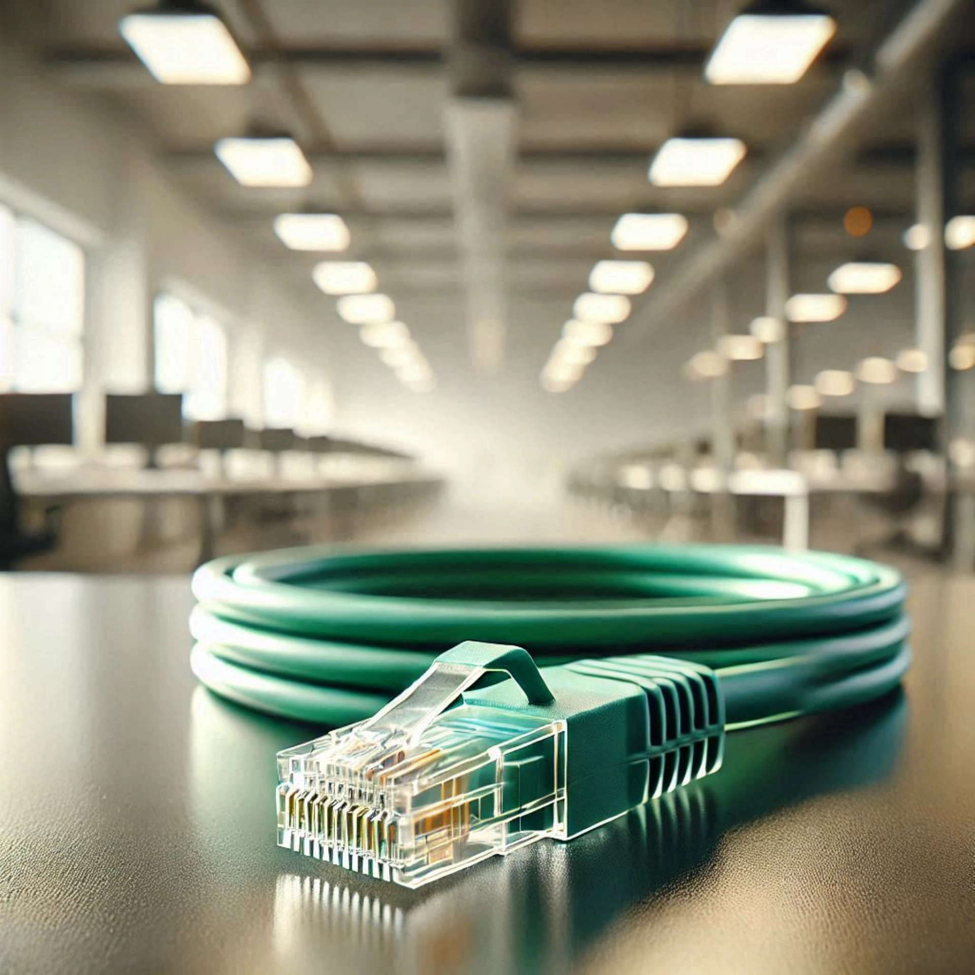 CAT7 Patch Kablo - 30cm, Yeşil