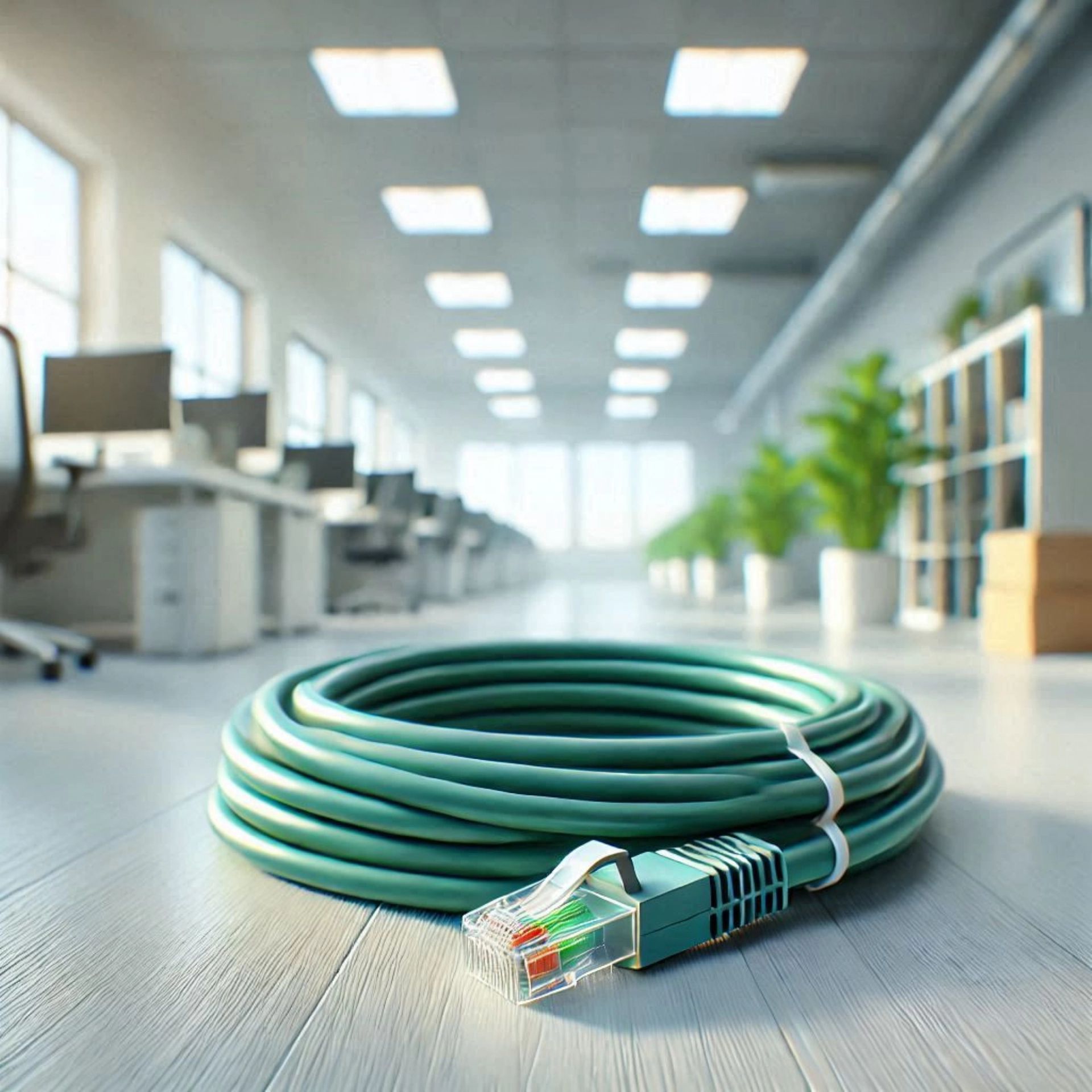 CAT6A F/FTP Patch Kablo - 30cm, Yeşil