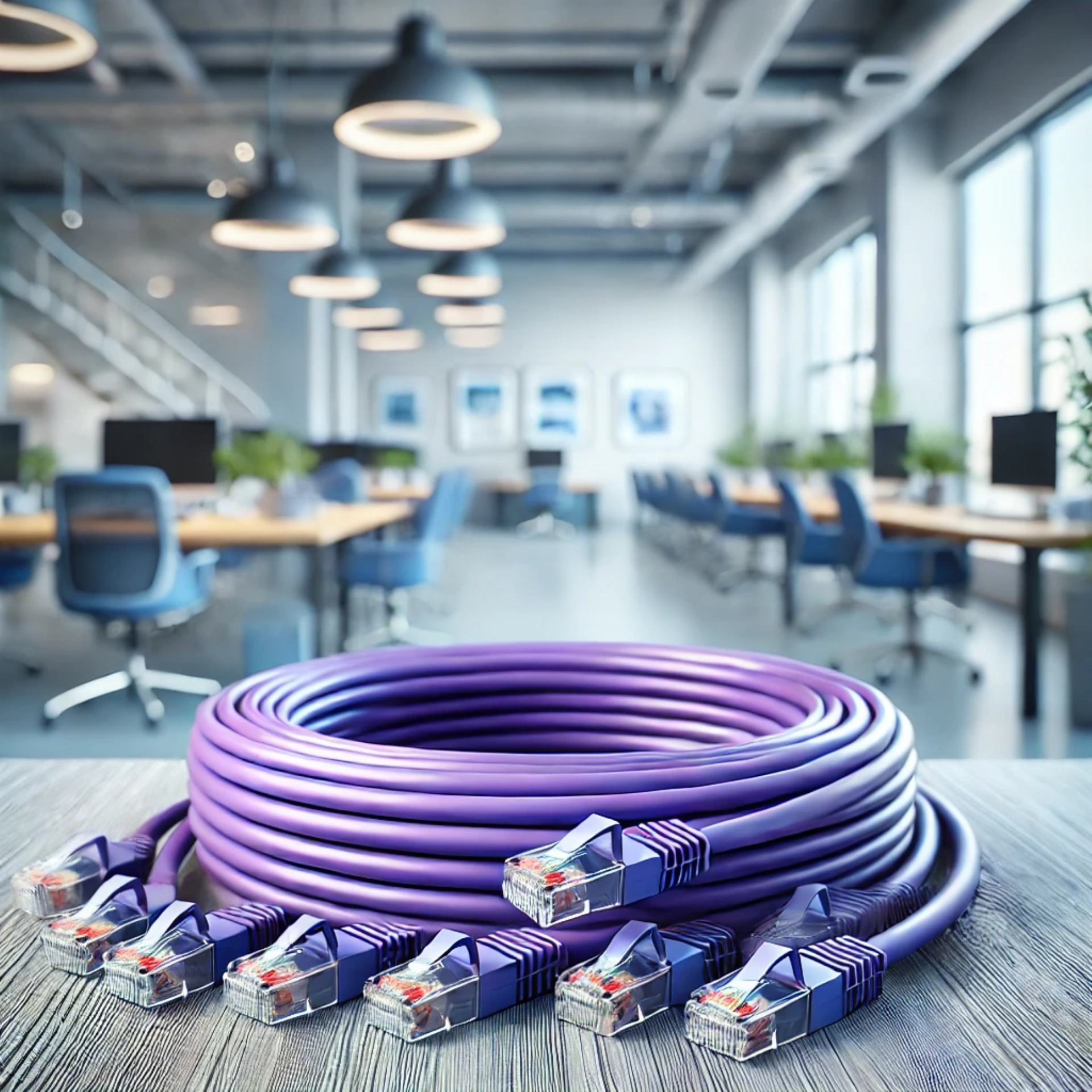 CAT6A U/UTP Patch Kablo - 30 metre, Mor