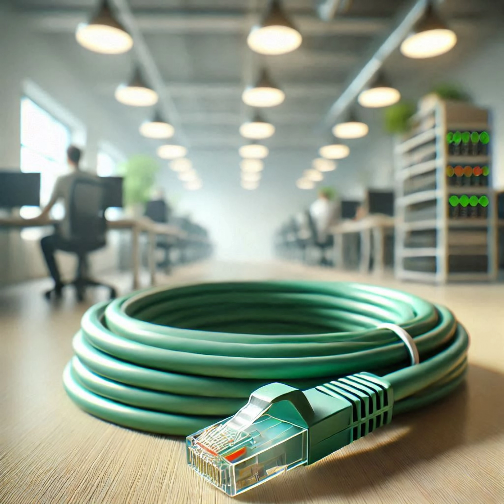 CAT6A SF/UTP Patch Kablo - 30 metre, Yeşil