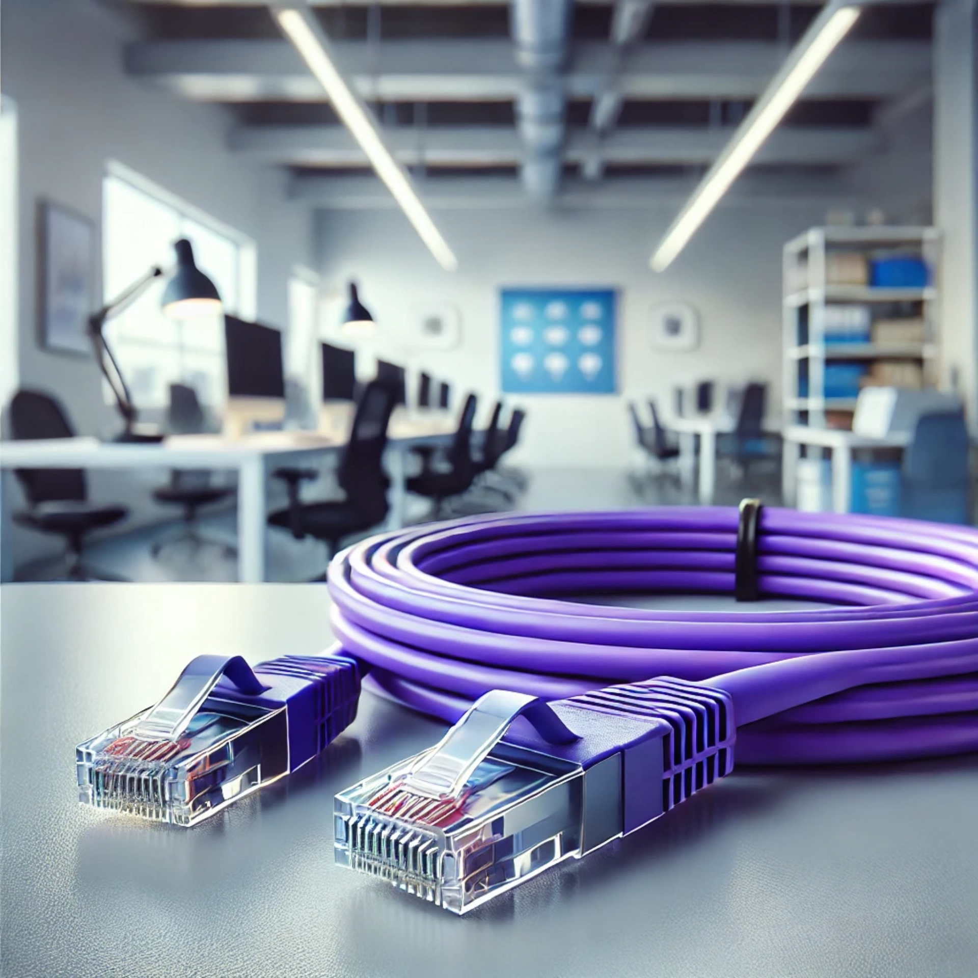 CAT6A S/UTP Patch Kablo - 3 metre, Mor