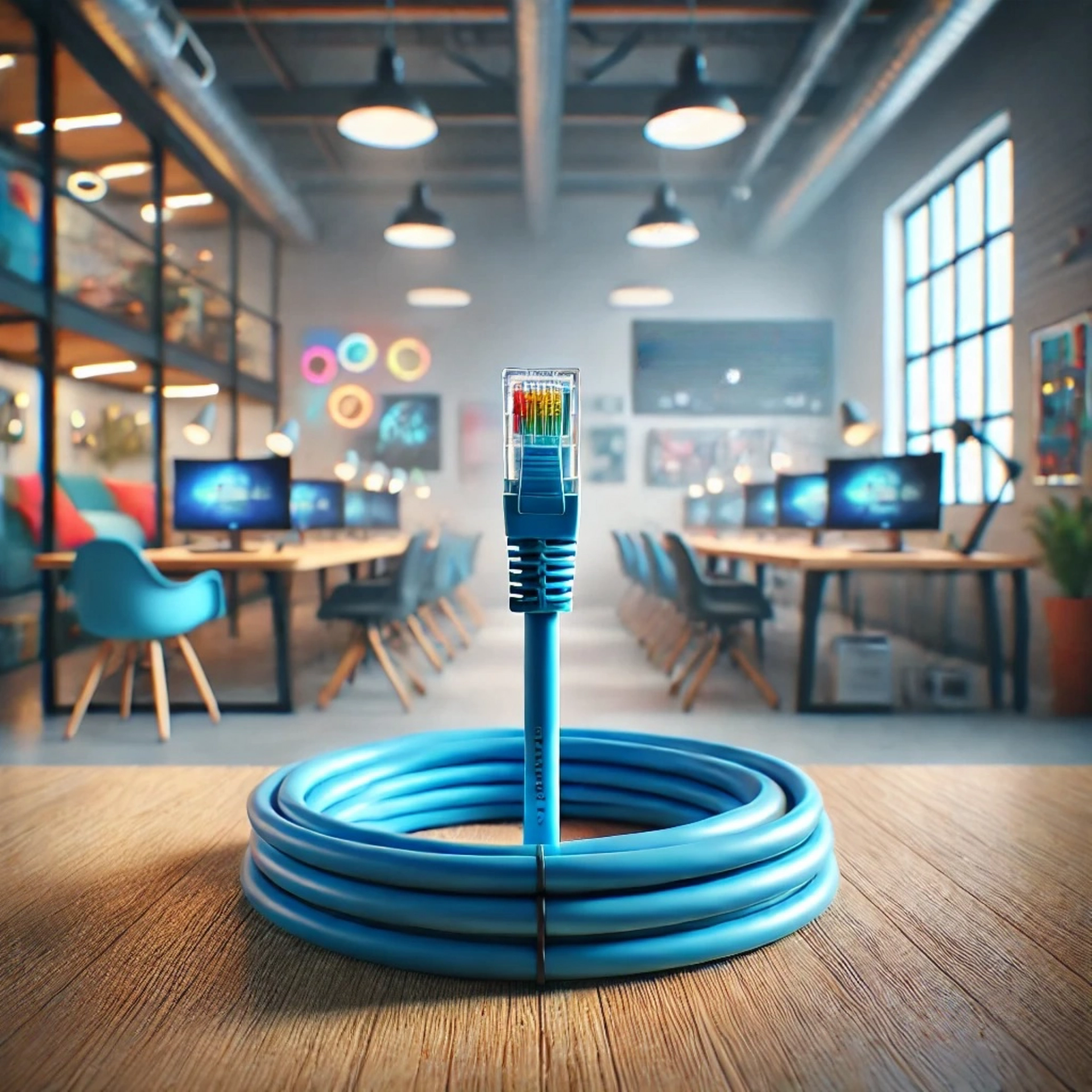 CAT6A F/UTP Patch Kablo - 40 metre, Mavi