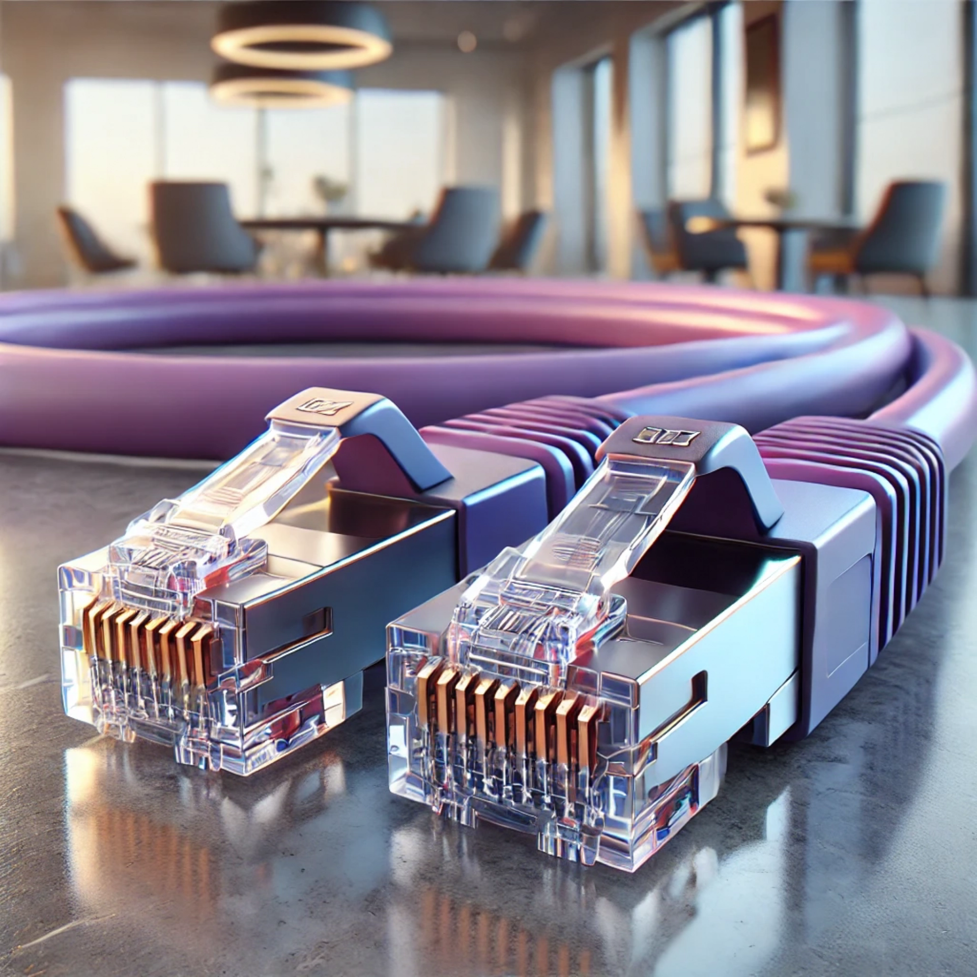 CAT7 Patch Kablo - 40 metre, Mor