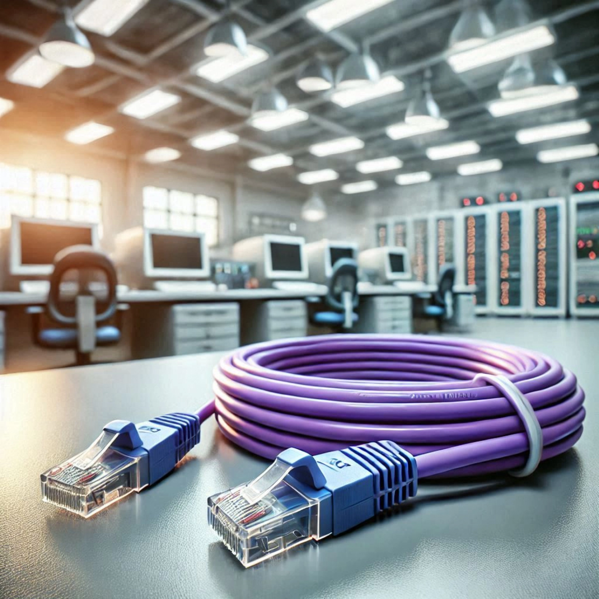 CAT6A SF/UTP Patch Kablo - 40 metre, Mor