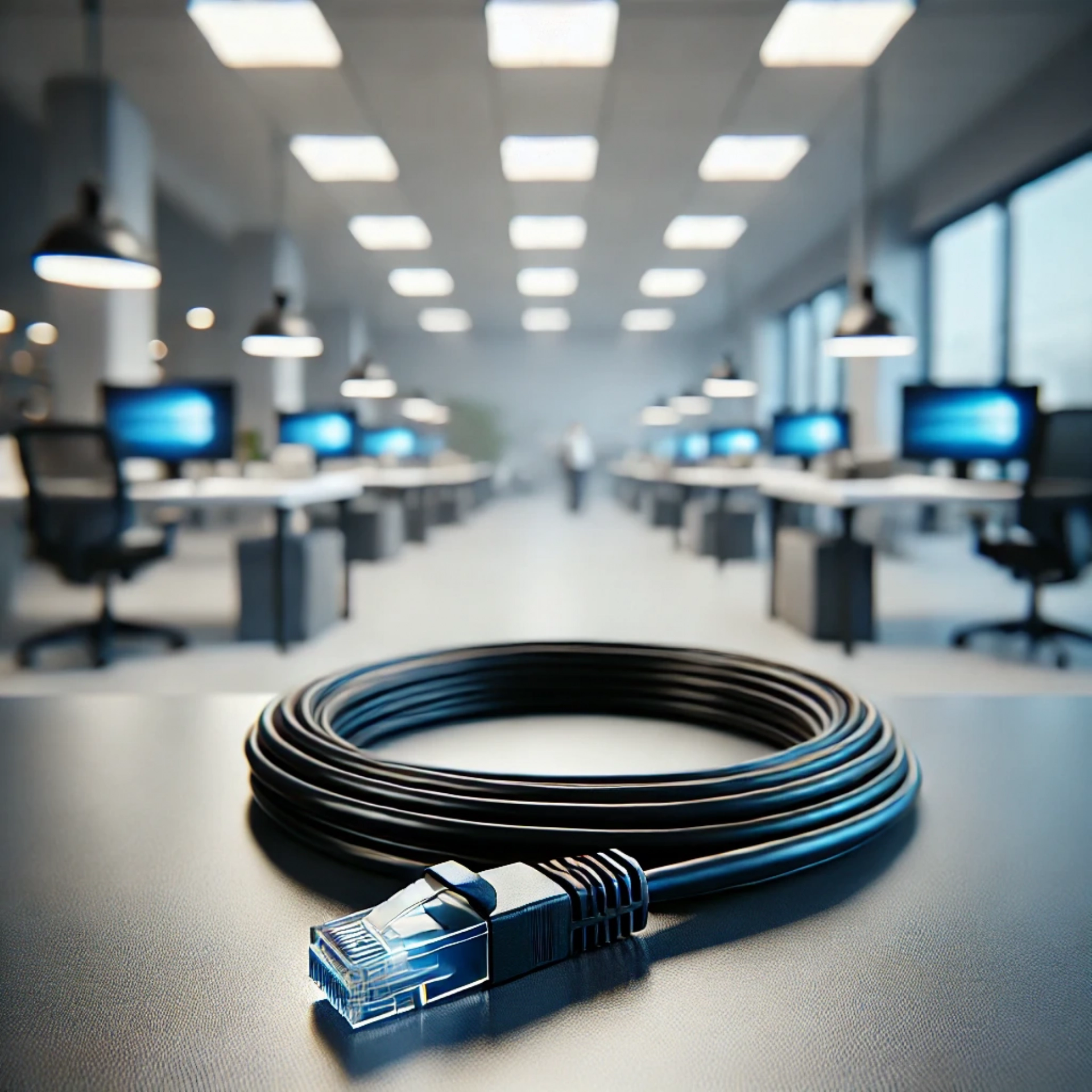 CAT6A U/FTP Patch Kablo - 40 metre, Siyah