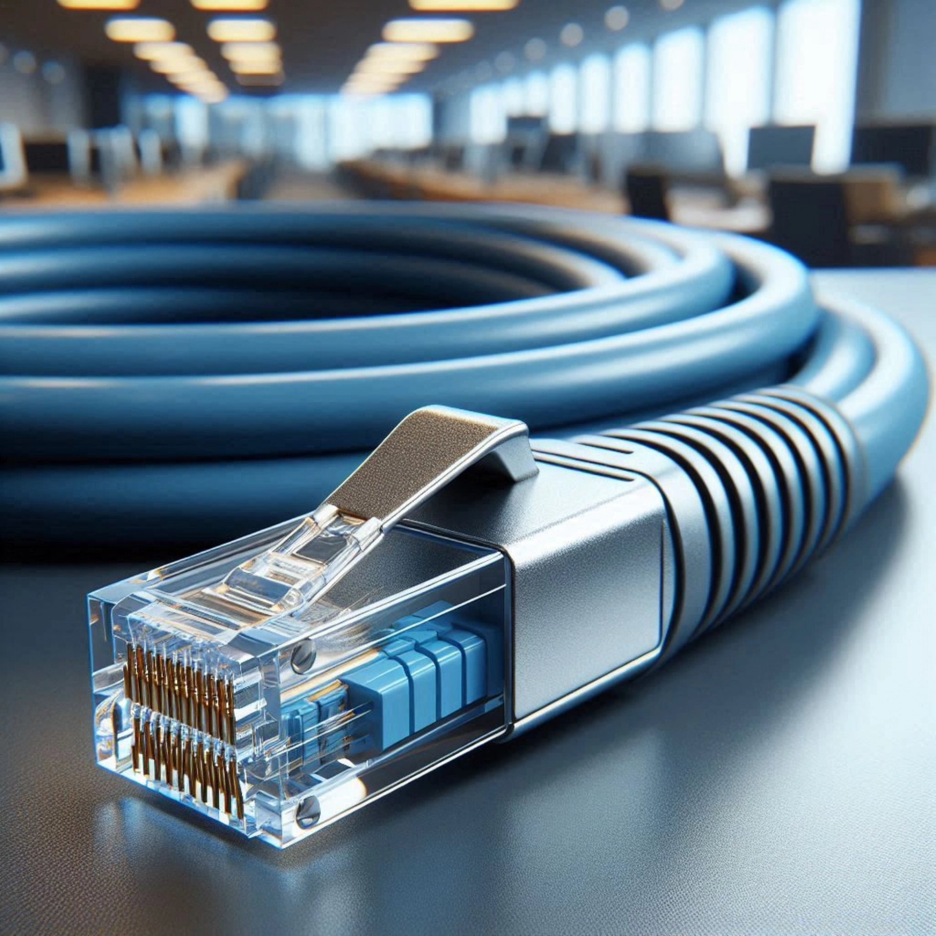 CAT7 Patch Kablo - 50cm, Mavi