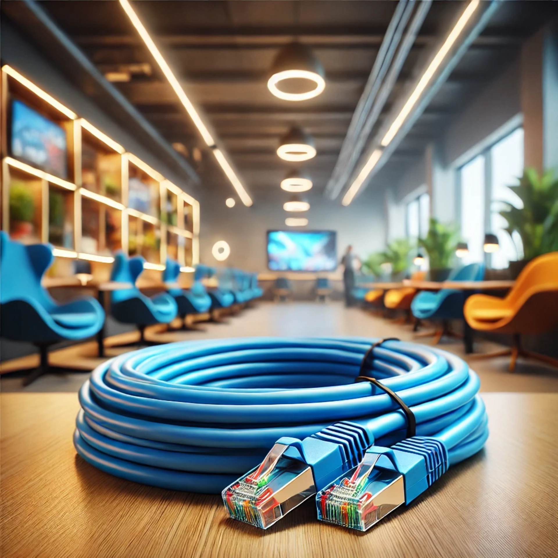 CAT6A SF/UTP Patch Kablo - 50cm, Mavi