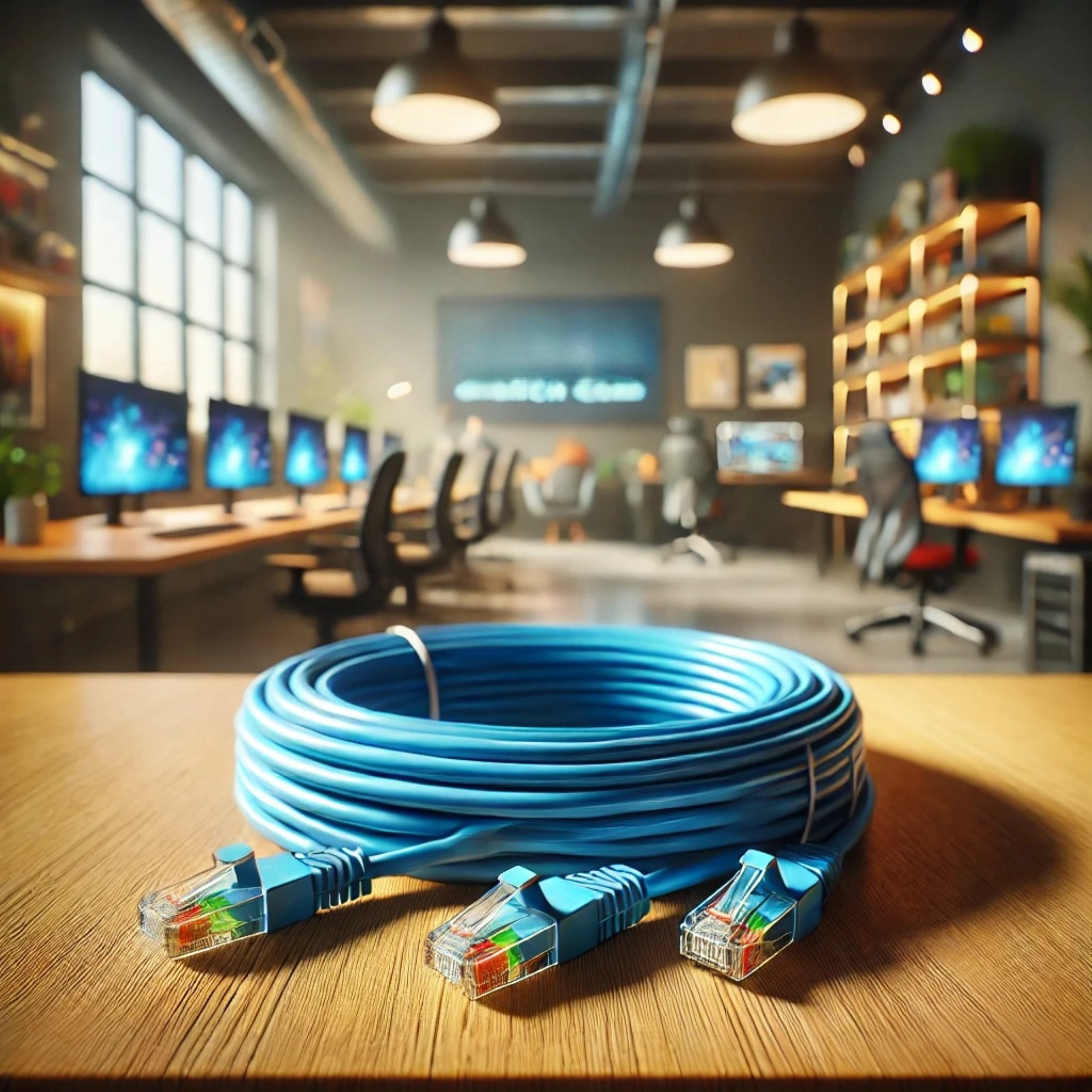 CAT6A U/UTP Patch Kablo - 50cm, Mavi