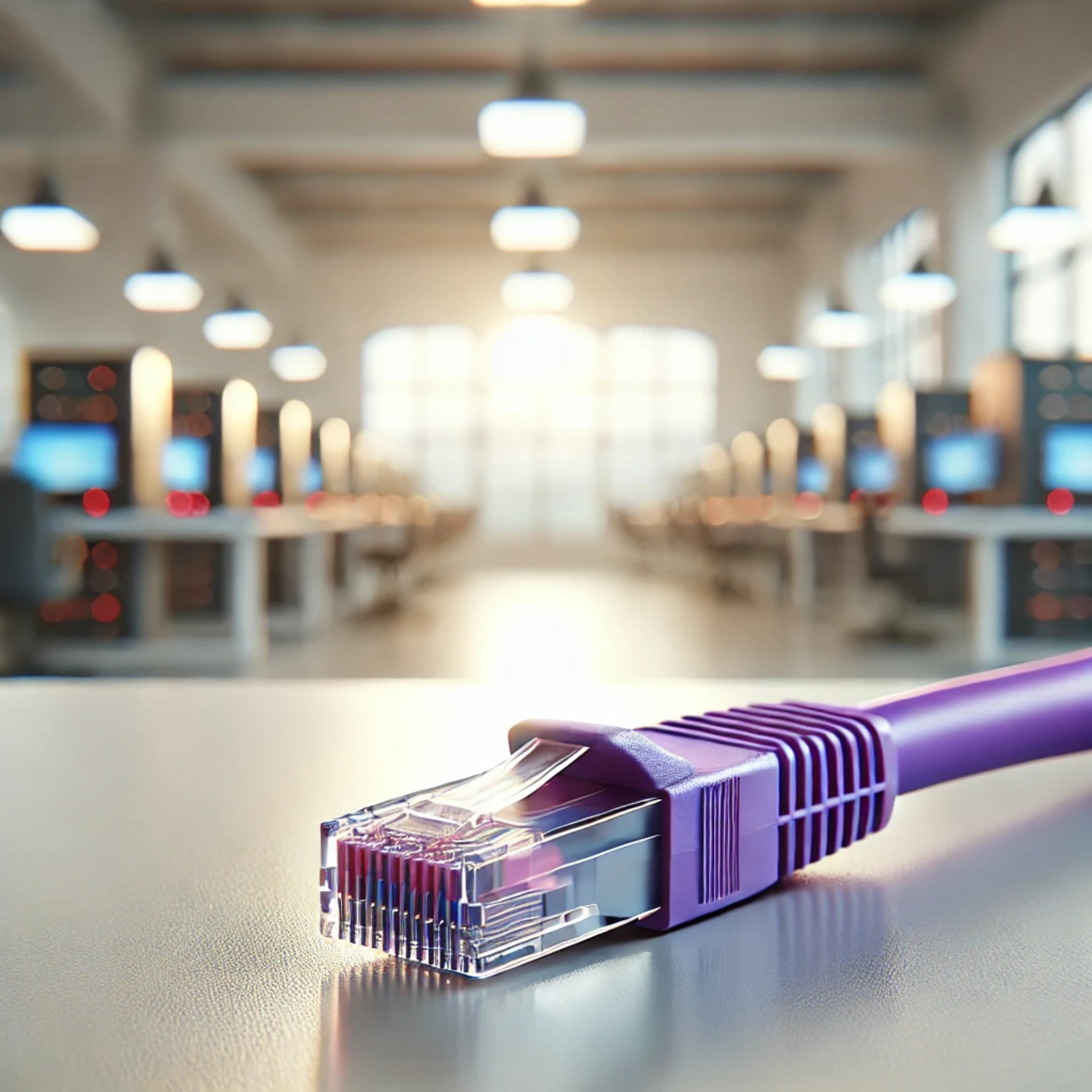 CAT6A S/UTP Patch Kablo - 50cm, Mor