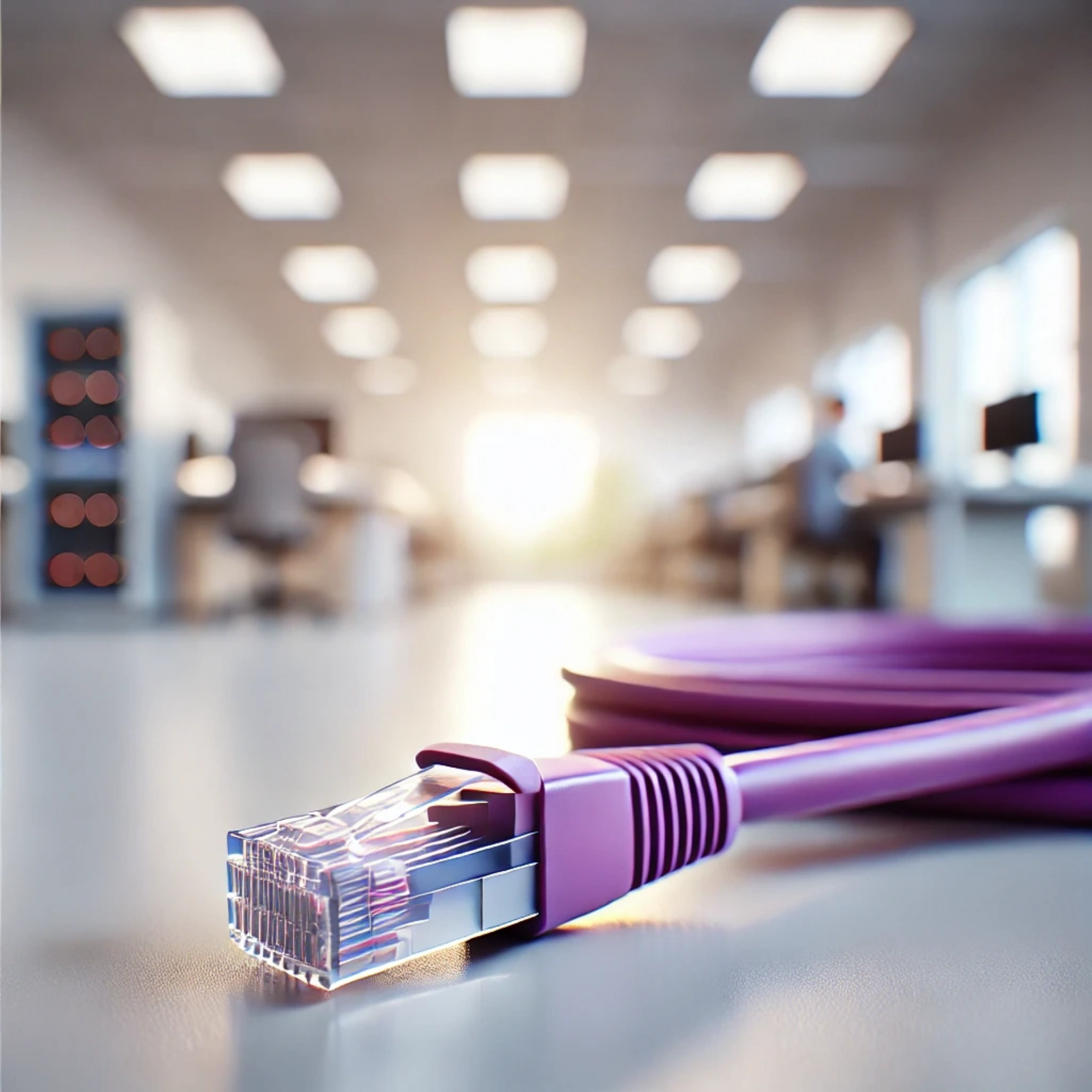 CAT6A U/FTP Patch Kablo - 50cm, Mor