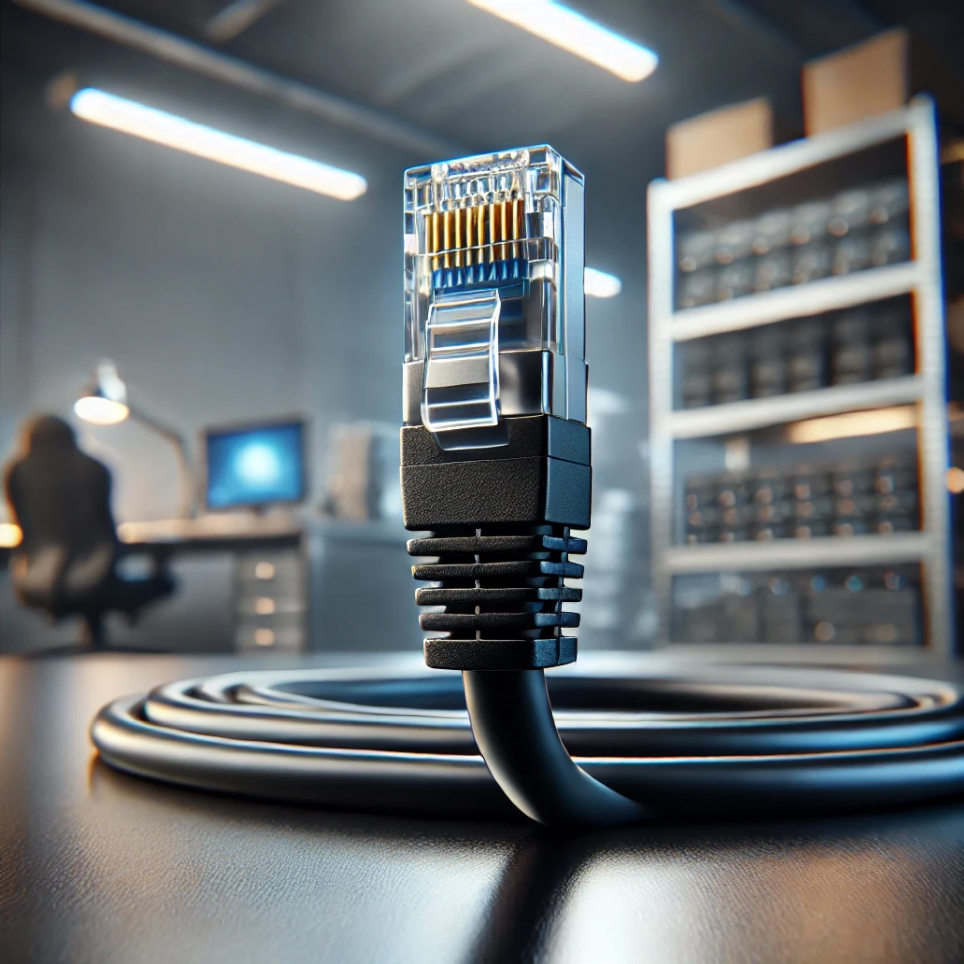 CAT7 Patch Kablo - 50cm, Siyah