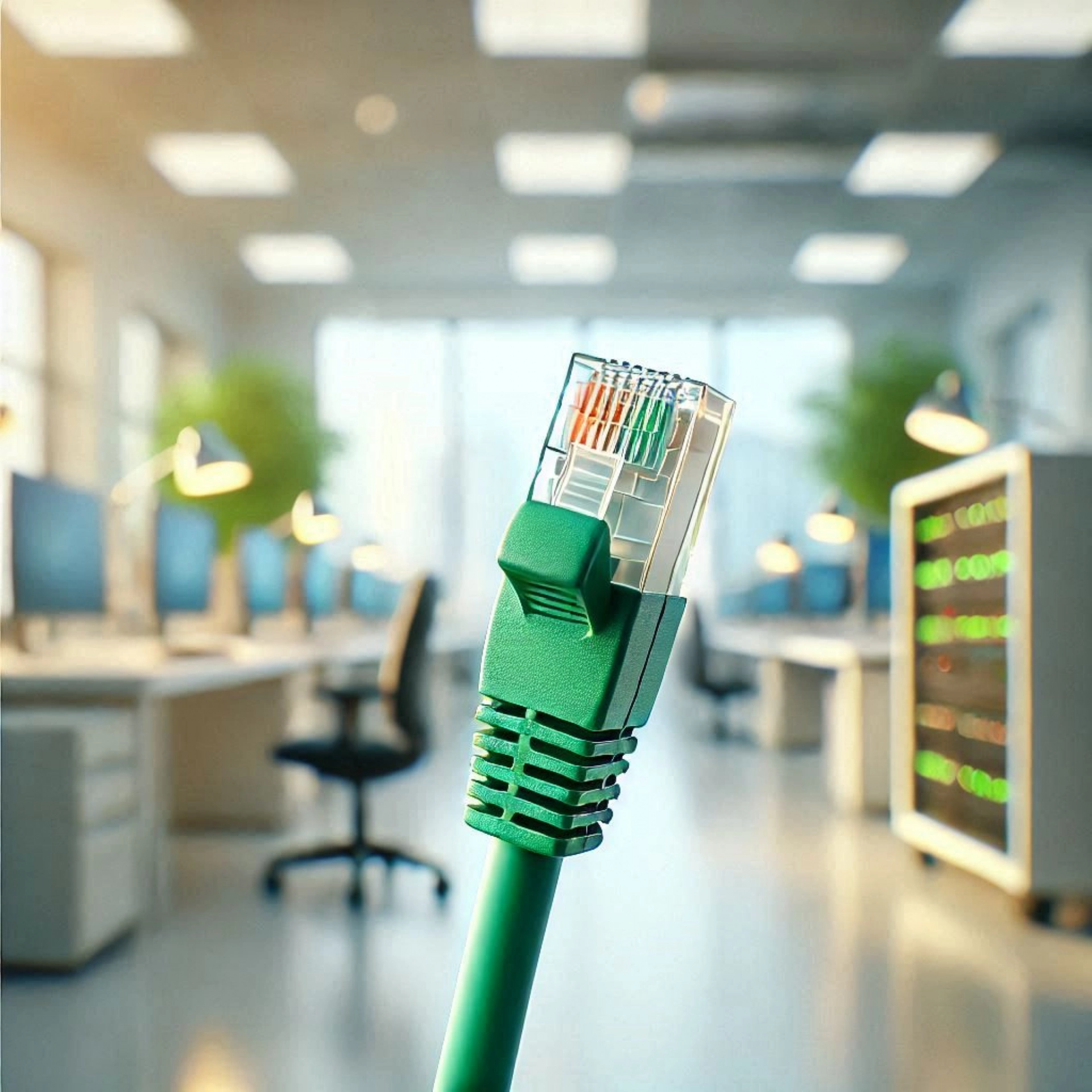 CAT6A F/FTP Patch Kablo - 50cm, Yeşil