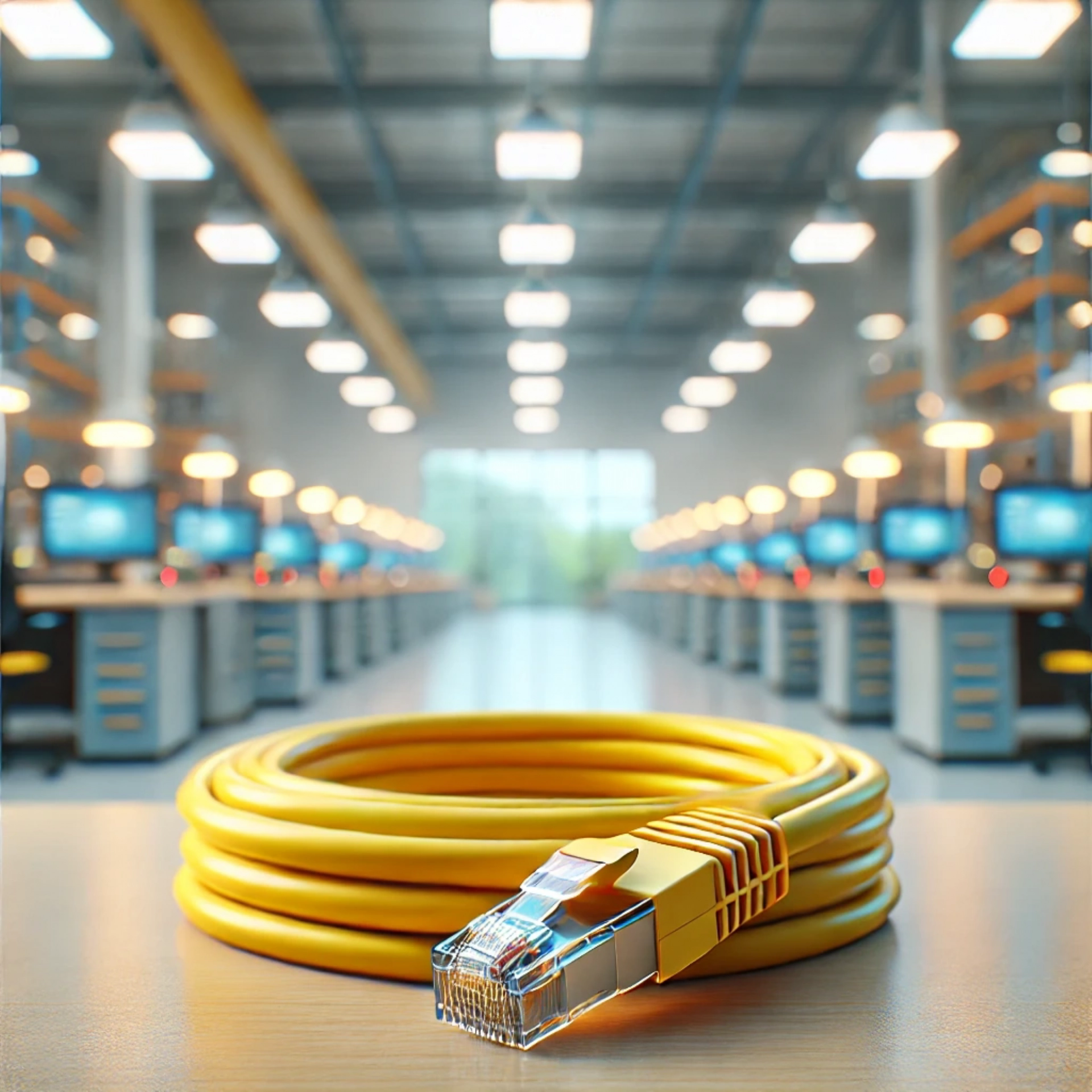 CAT6A U/FTP Patch Kablo - 50 metre, Sarı