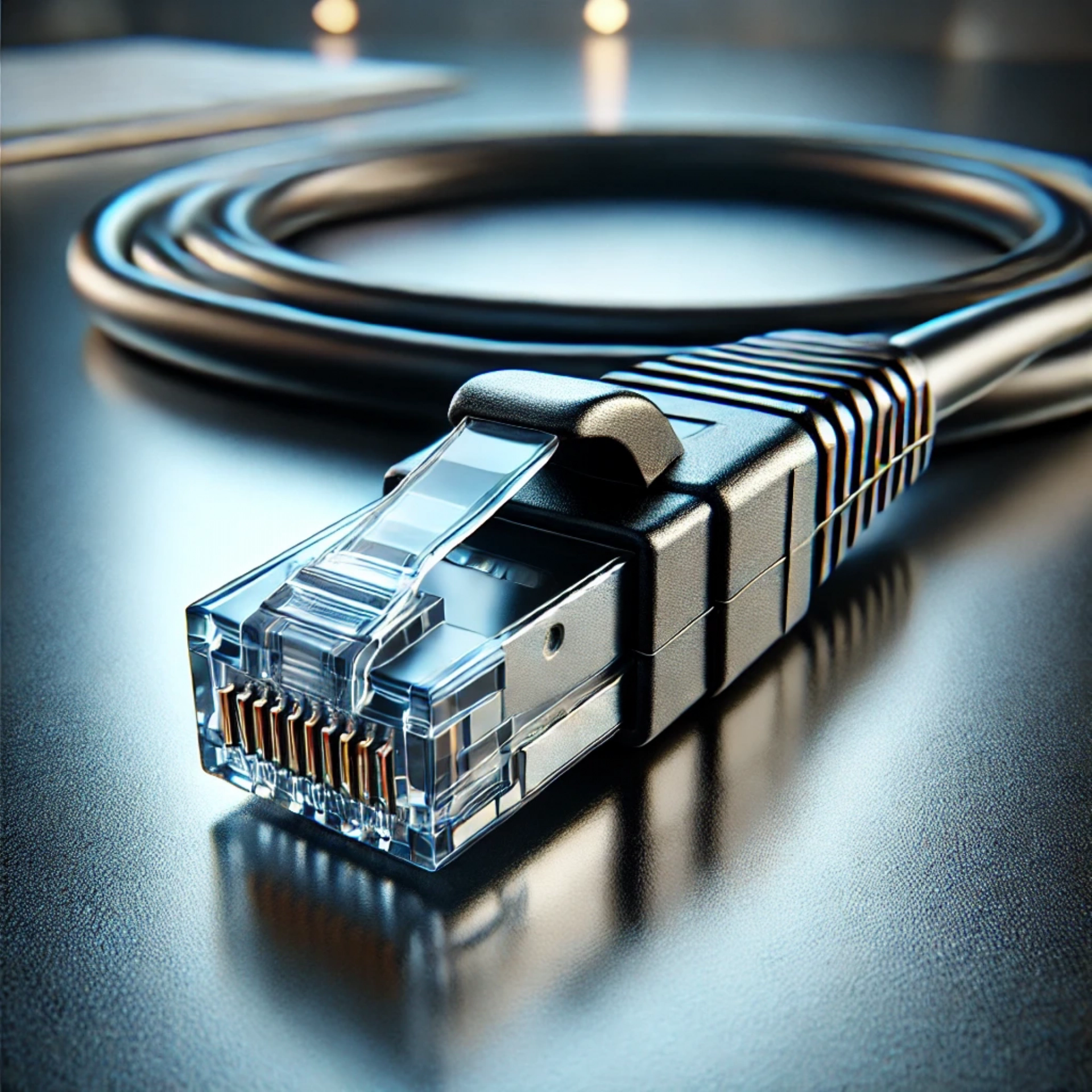 CAT7 Patch Kablo - 50 metre, Siyah