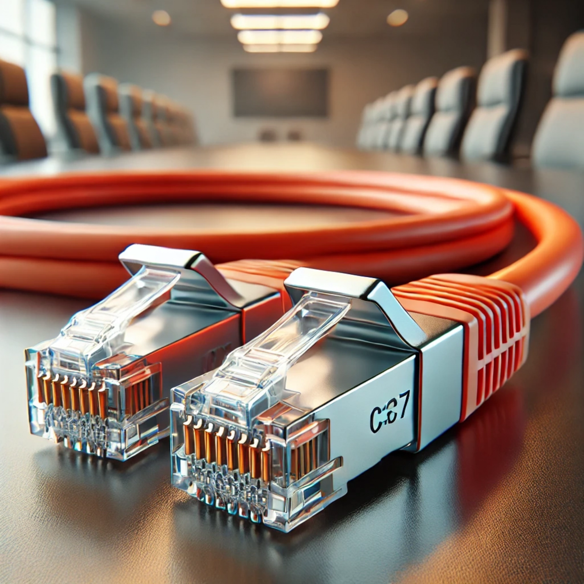 CAT7 Patch Kablo - 50 metre, Turuncu