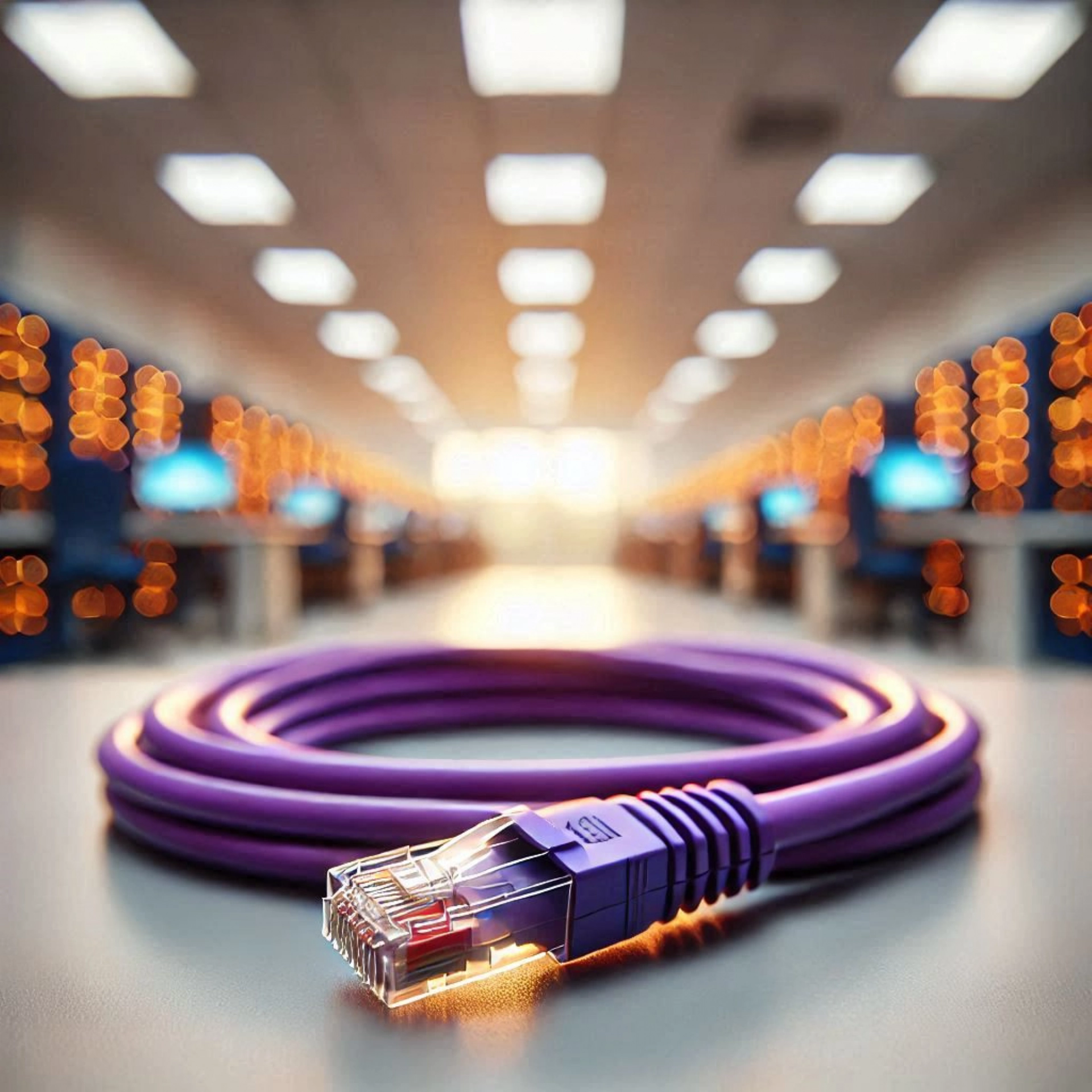 CAT6A F/FTP Patch Kablo - 5 metre, Mor