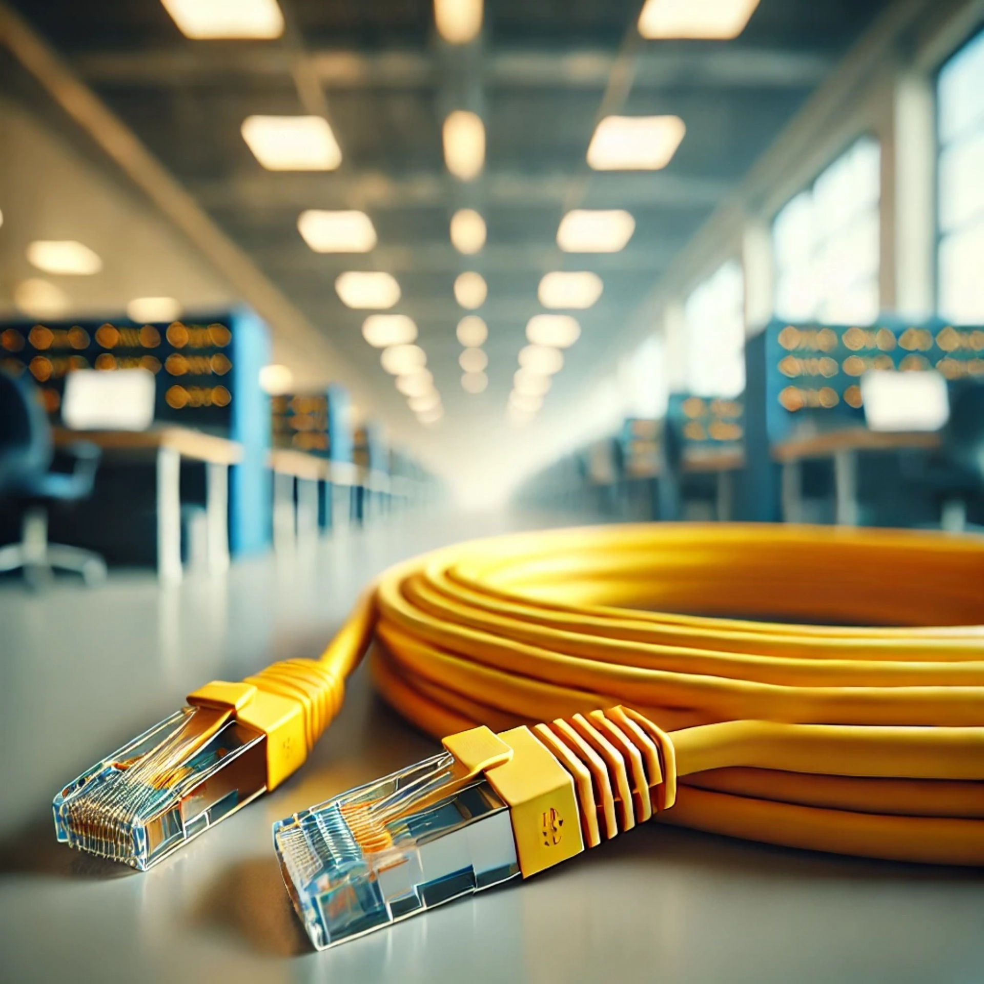 CAT6A SF/UTP Patch Kablo - 5 metre, Sarı