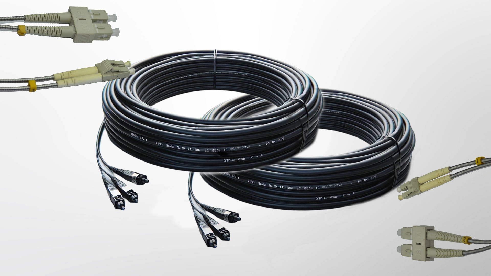 Breakout LC-LC Single Mode Fiber Patch Cord - APC