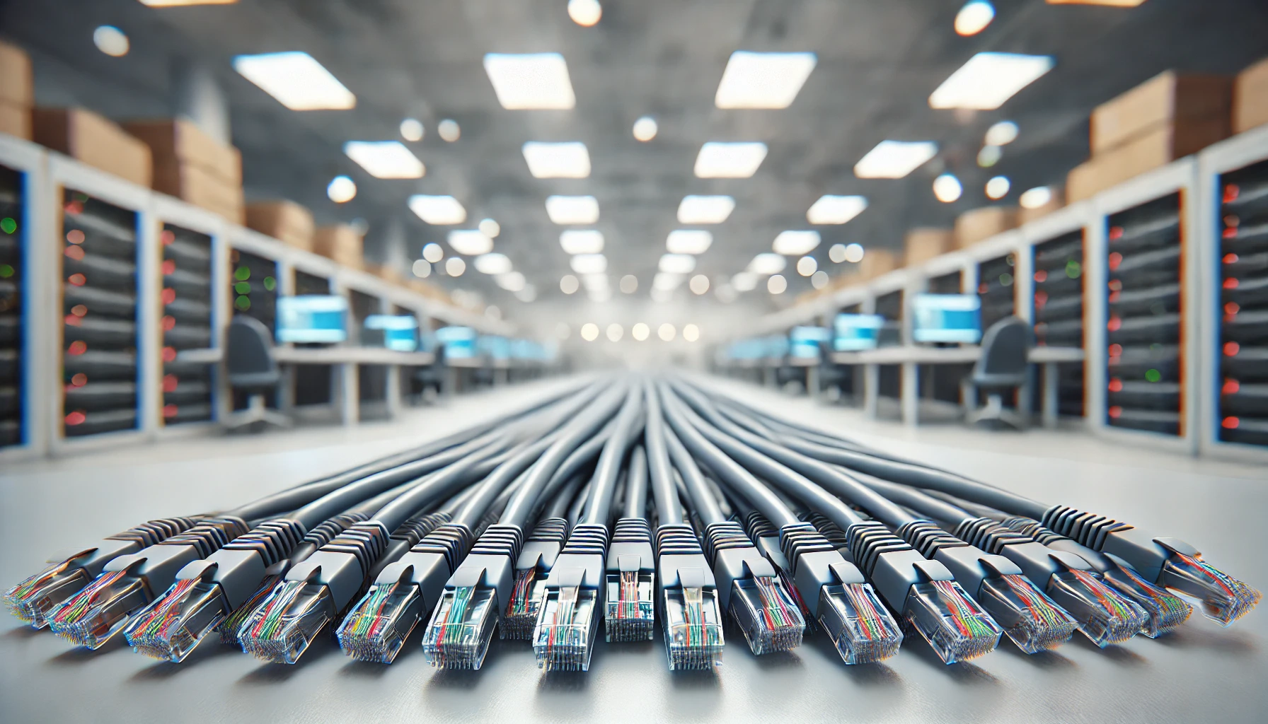 1m Gri CAT6 Patch Kablo